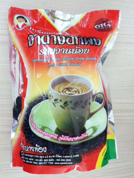 งาดำงอกผง รสหวานน้อย แม่อุษา (352 กรัม) ราคา 120 ฿ ( 6 ชิ้น ส่ง 110 ฿)