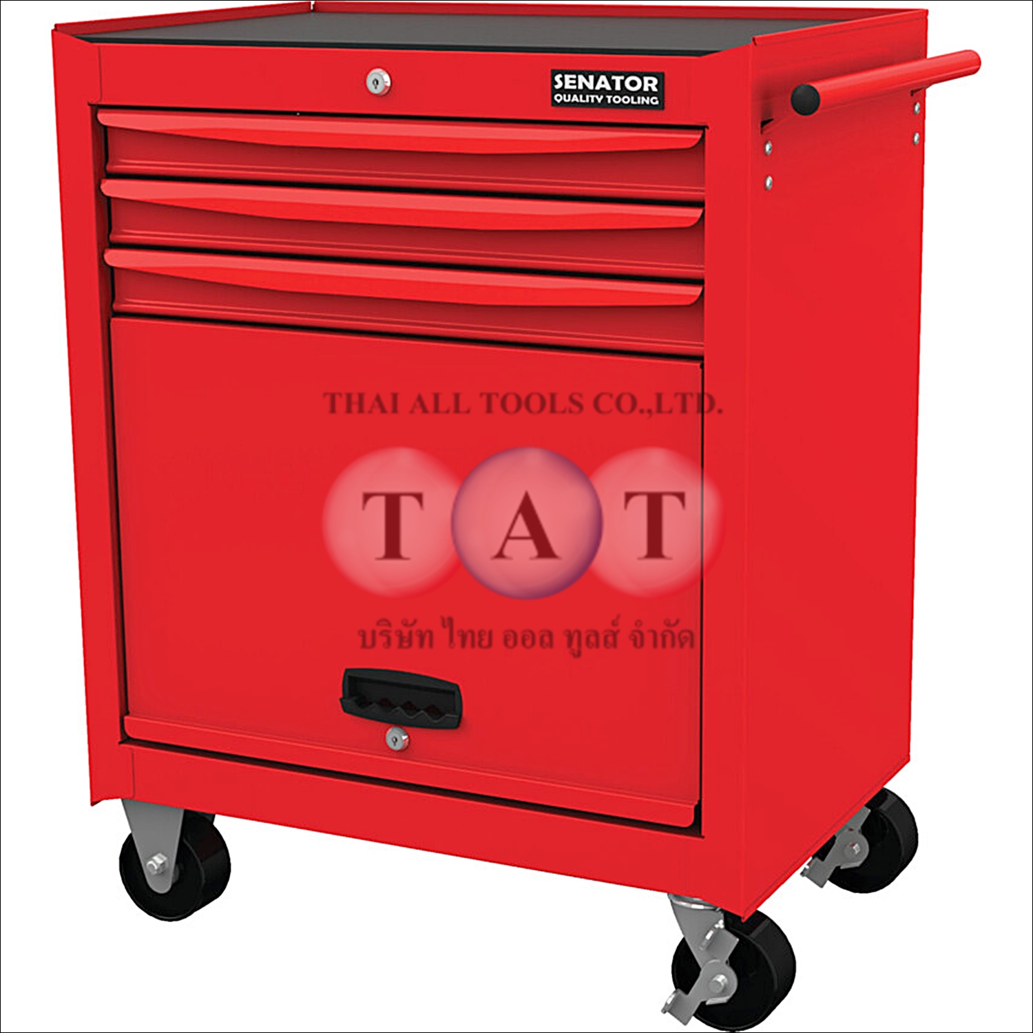 ตู้เครื่องมือ 3 ลิ้นชัก SENATOR รุ่น Workshop สีแดง | Roller Cabinet รับน้ำหนัก 300 กก.