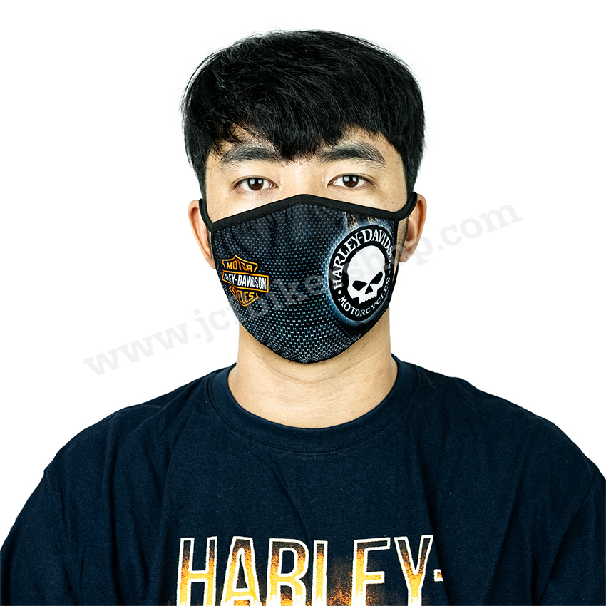 ผ้าปิดจมูกลายHDกันมลภาวะผ้านาโนแห้งไวมีที่เปลี่ยนแผ่นกรองลวดลายคมชัด #11