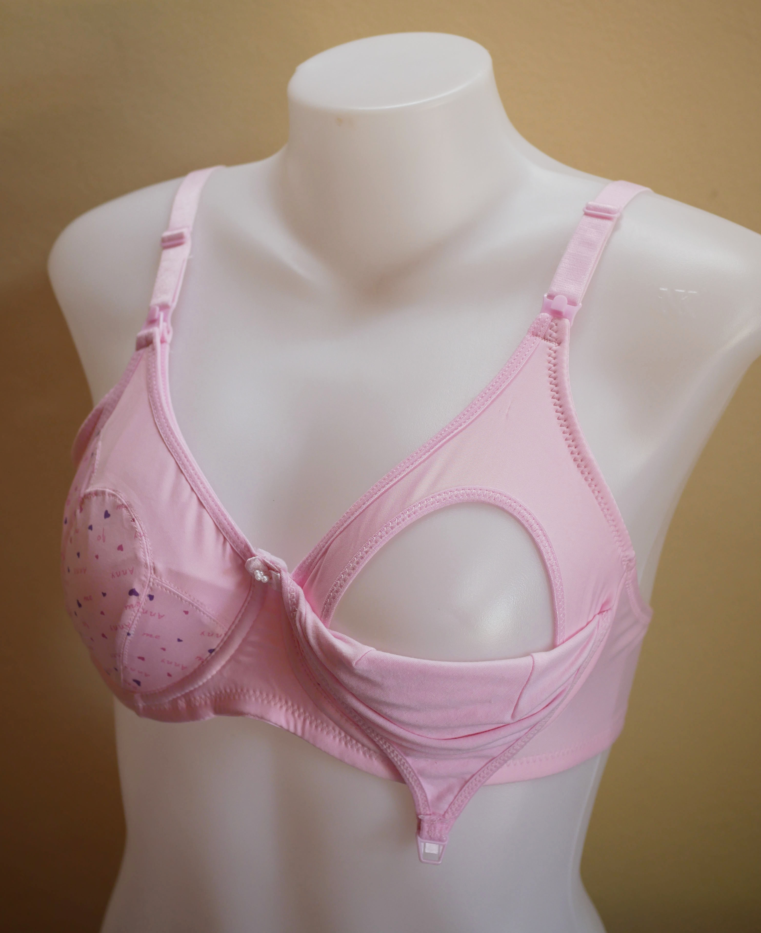 A536_[Size-36/80-สีชมพู]_เสื้อชั้นในให้นม-มีโครง