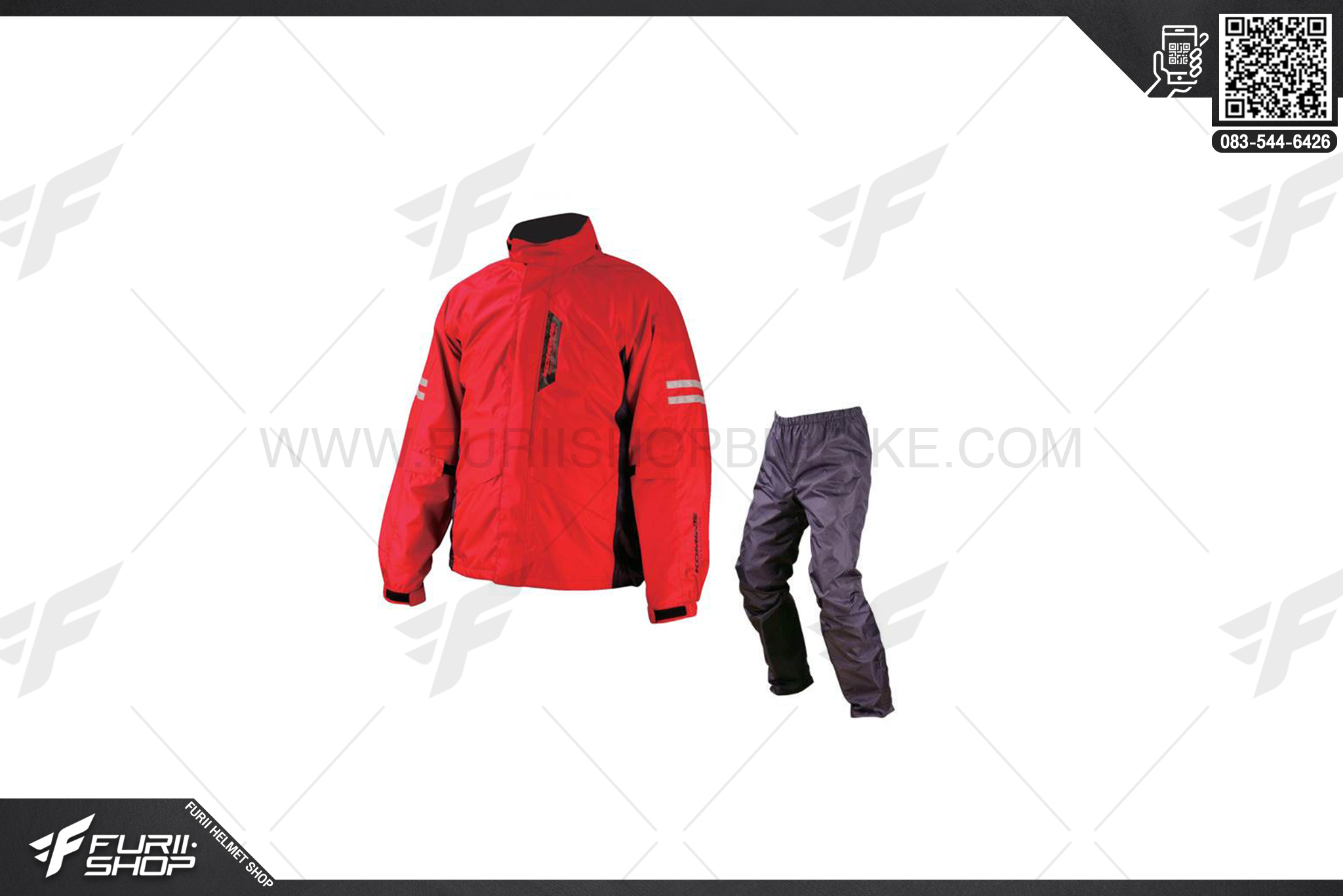 เสื้อกันฝน Givi สีแดงปีใหม่