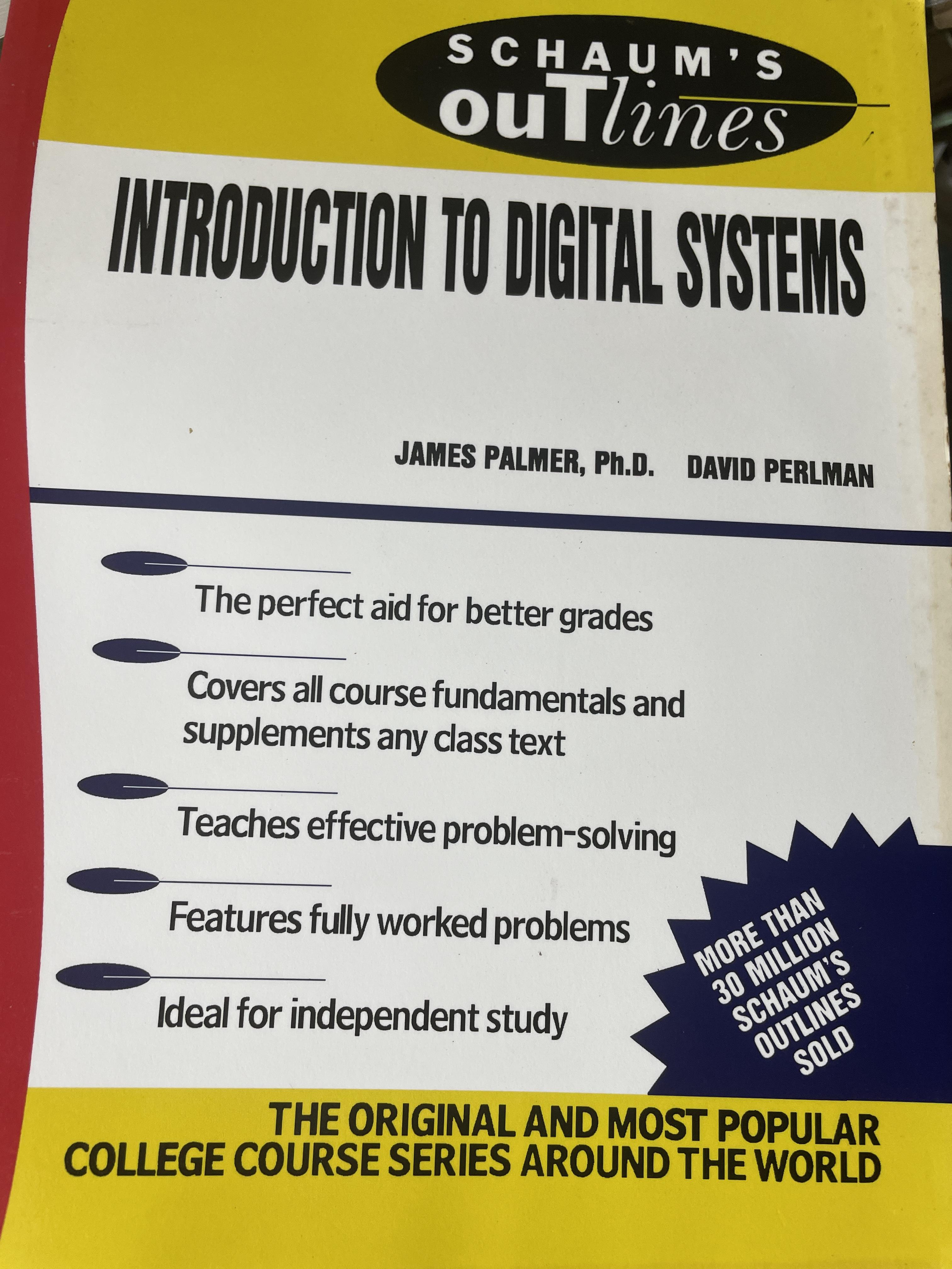 INTRODUCTION TO DIGITAL SYSTEMS. 6,500 กรัม