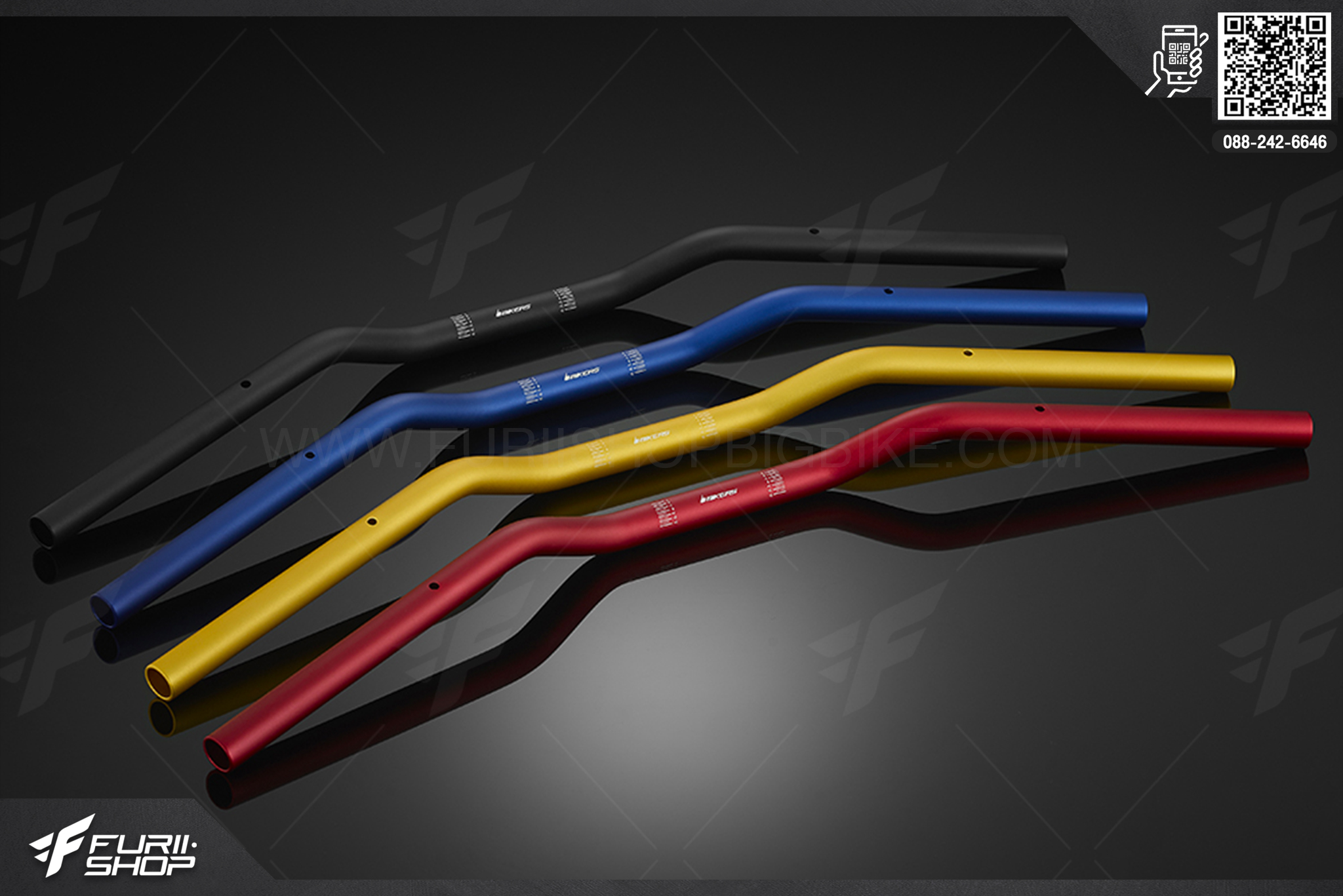 แฮนด์บาร์ Handle Bar 22.2 mm Bikers Yamaha MT-03 (2016-2020)