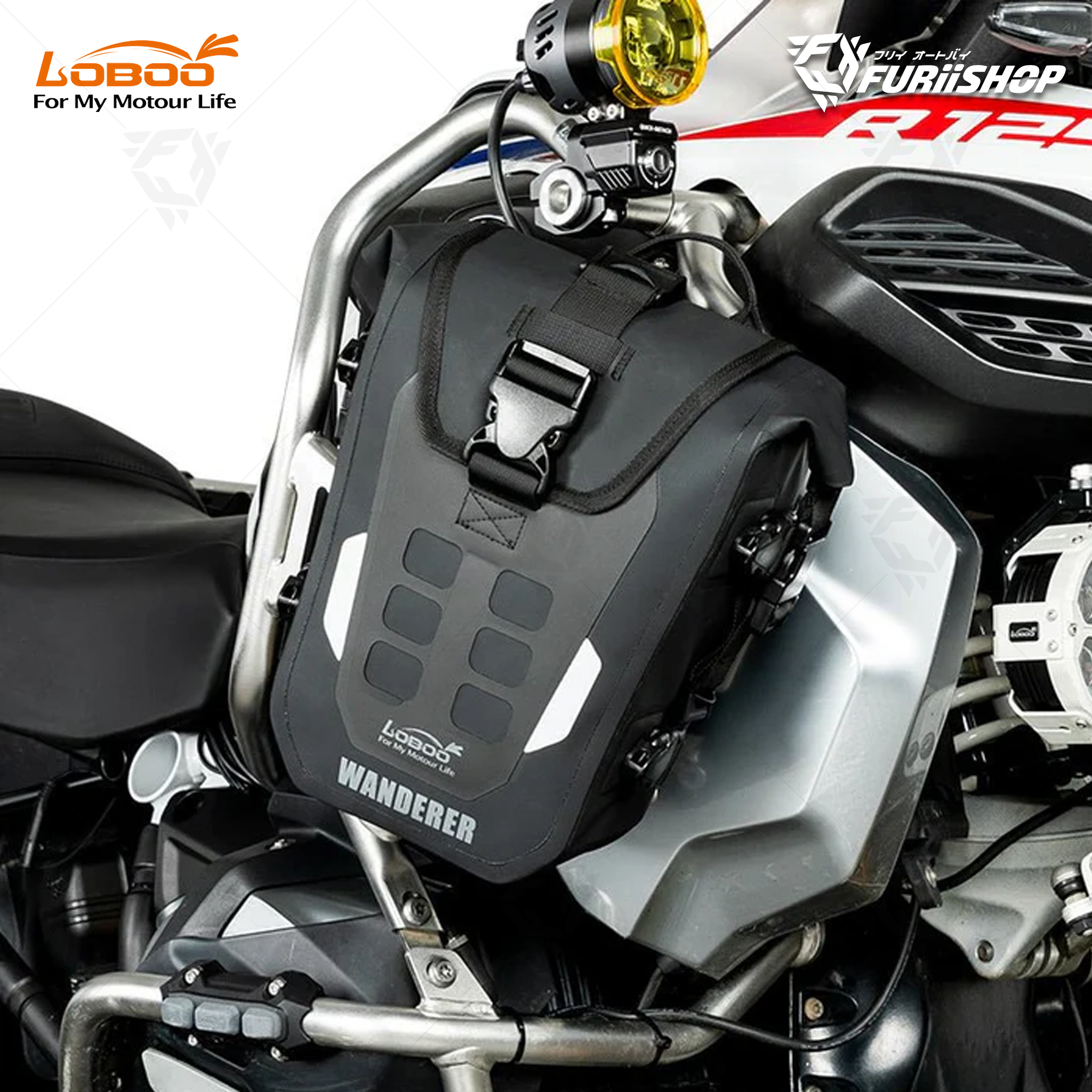 Wanderer (Inflatable) BHGB11T กระเป๋าติดแครชบาร์ 6L แบบธรรมดา สีดำ สำเนา