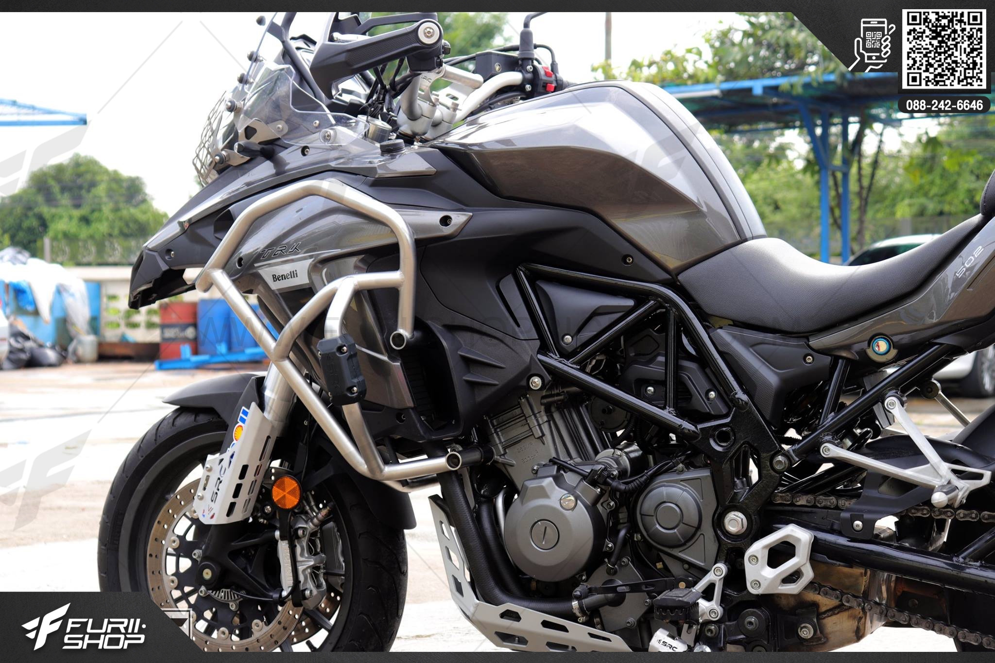 แคชบาร์ SRC สีเงิน FOR BENELLI TRK502