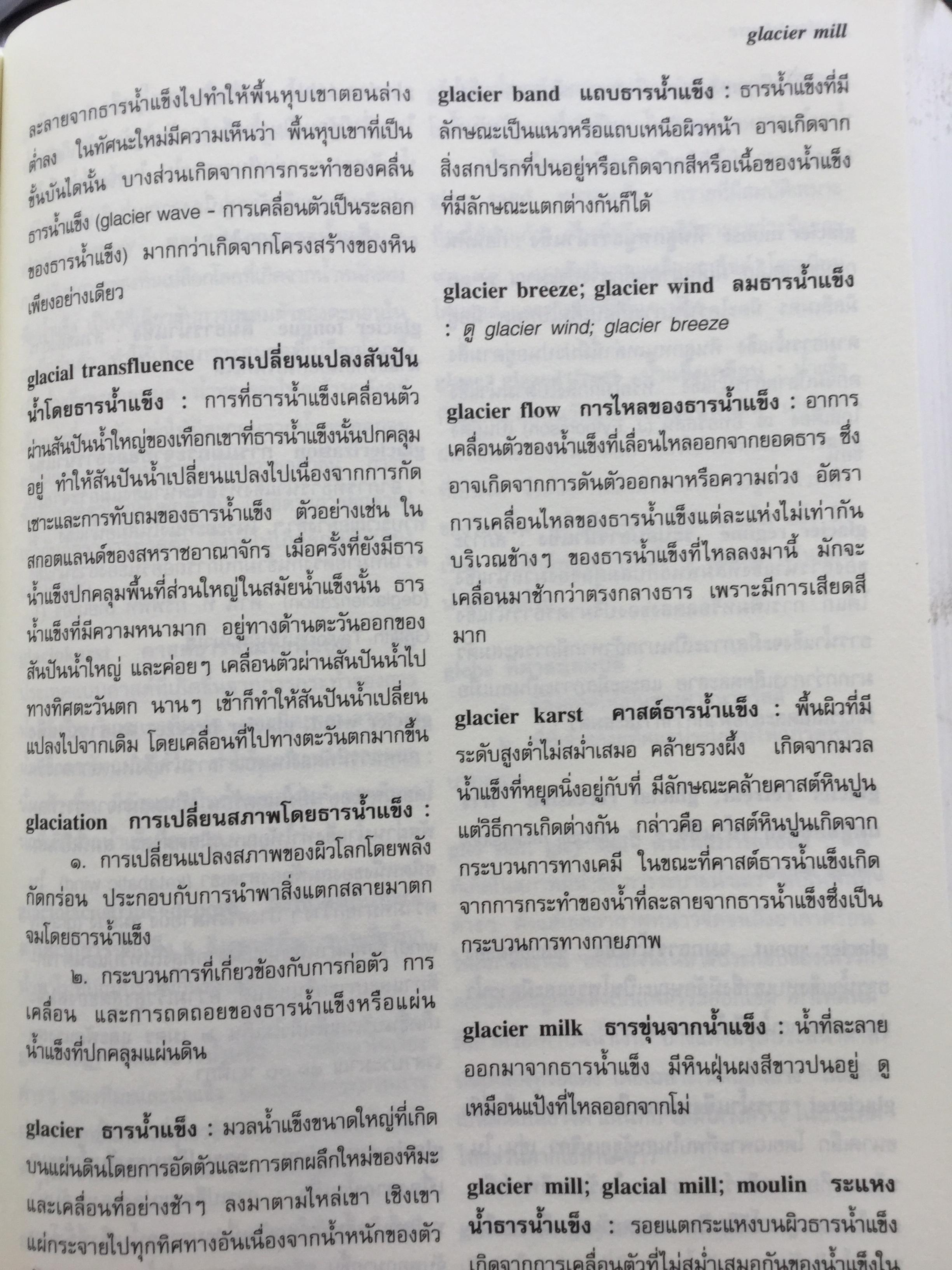 พจนานุกรม ศัพท์ภูมิศาสตร์. ฉบับราชบัณฑิตยสถาน. พิมพ์ครั้งที่ 4 (แก้ไขเพิ่มเติม) 9,500 กรัม