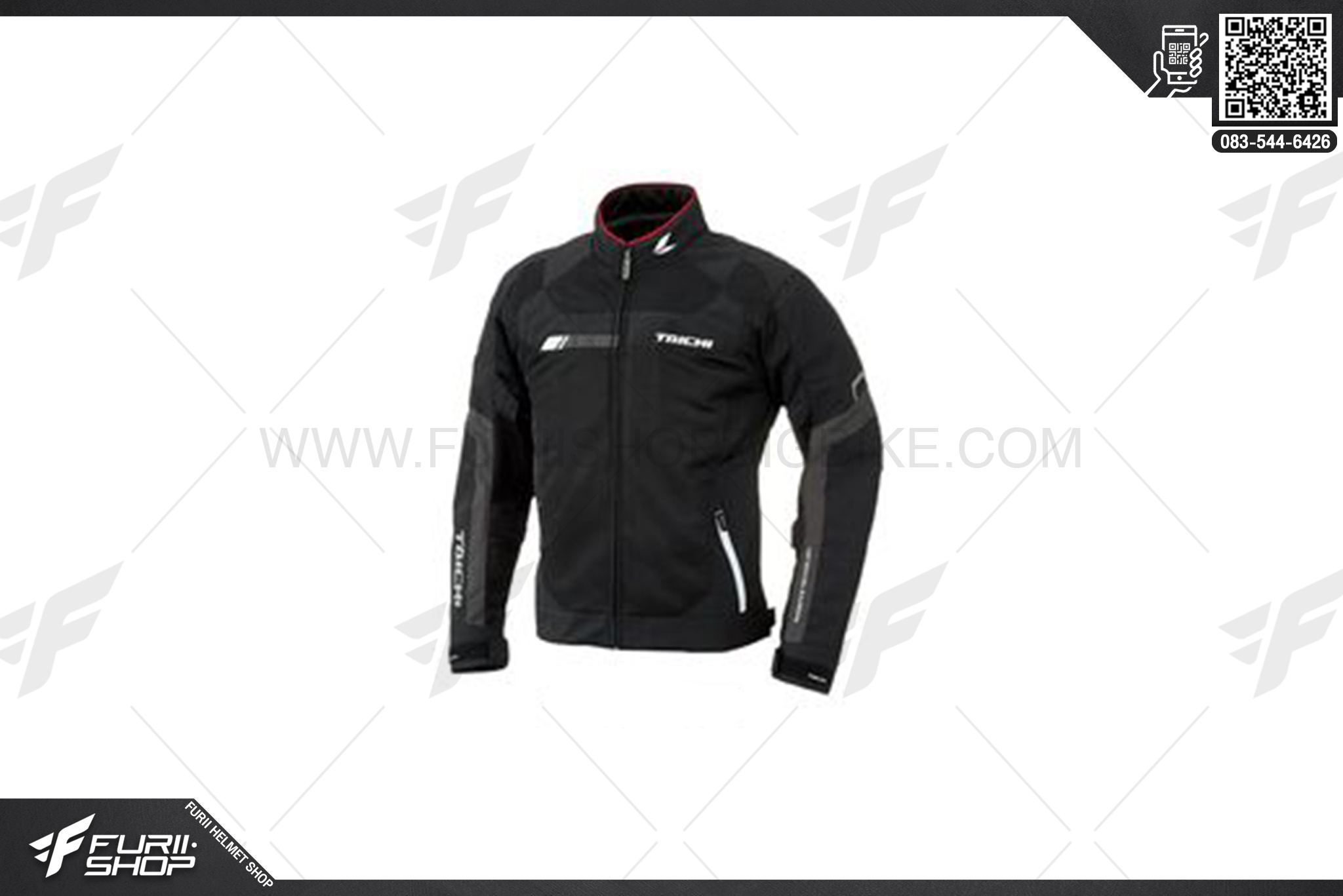 เสื้อแจ็คเก็ต TAICHI RSJ320bk04 Black/red