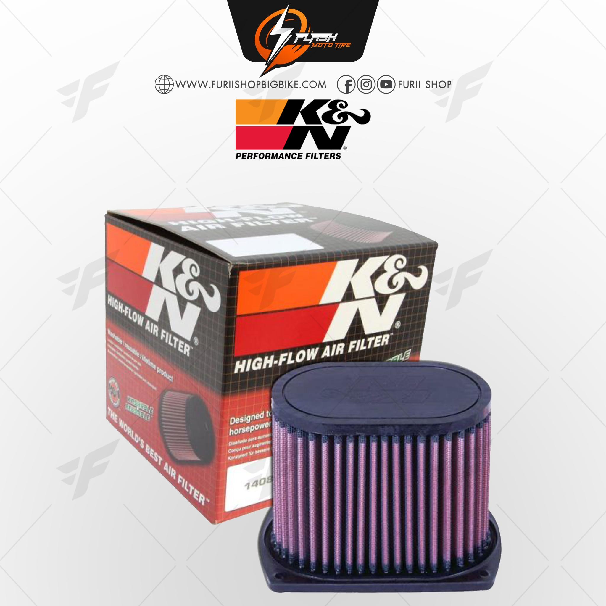 กรองอากาศ K&N สำหรับ SUZUKI