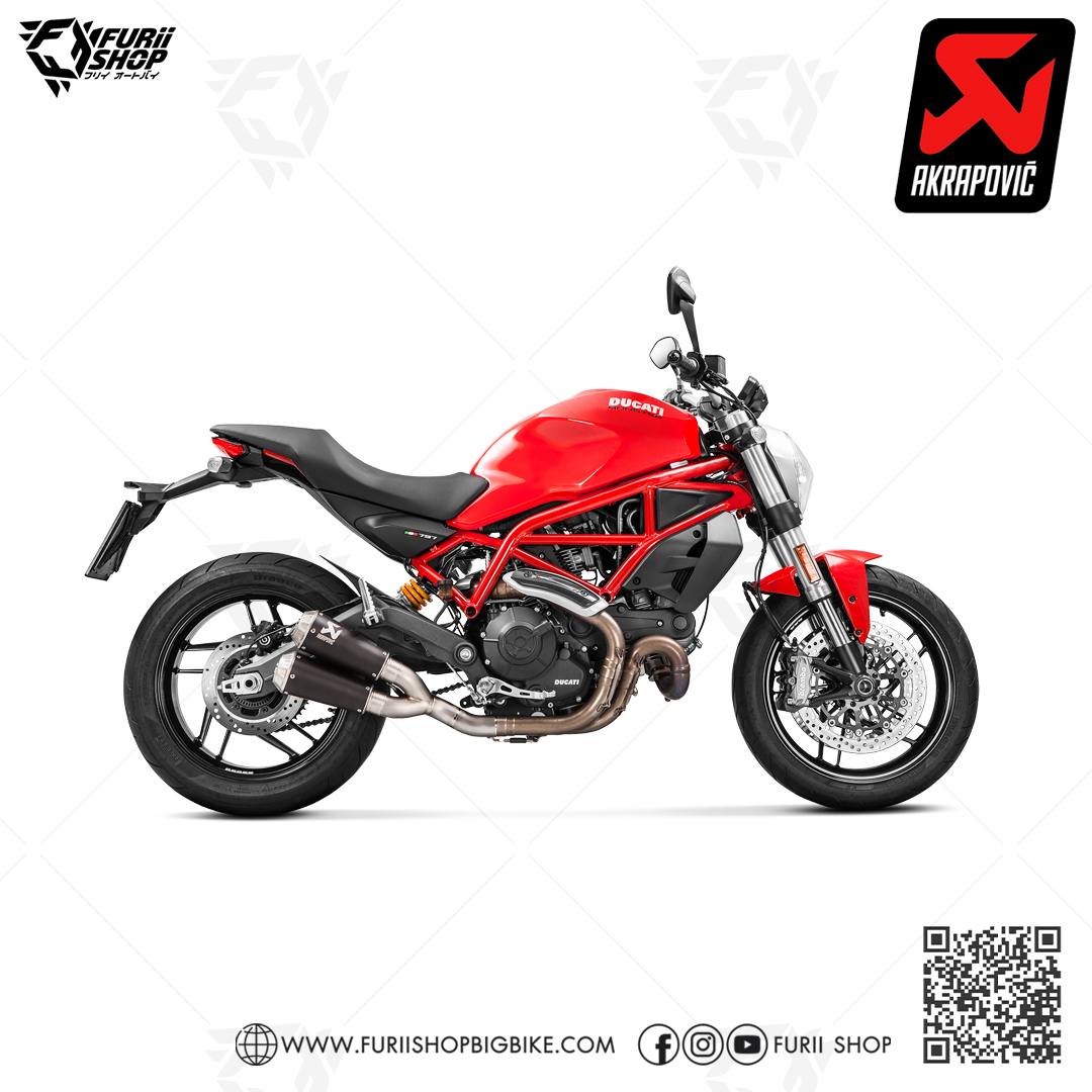ท่อมอเตอร์ไซค์ AKRAPOVIC SLIP-ON FOR DUCATI MONSTER 797 ท่อแต่ง ท่อสูตร ท่อบิ๊กไบค์ ท่อBigbike ท่อไอเสีย
