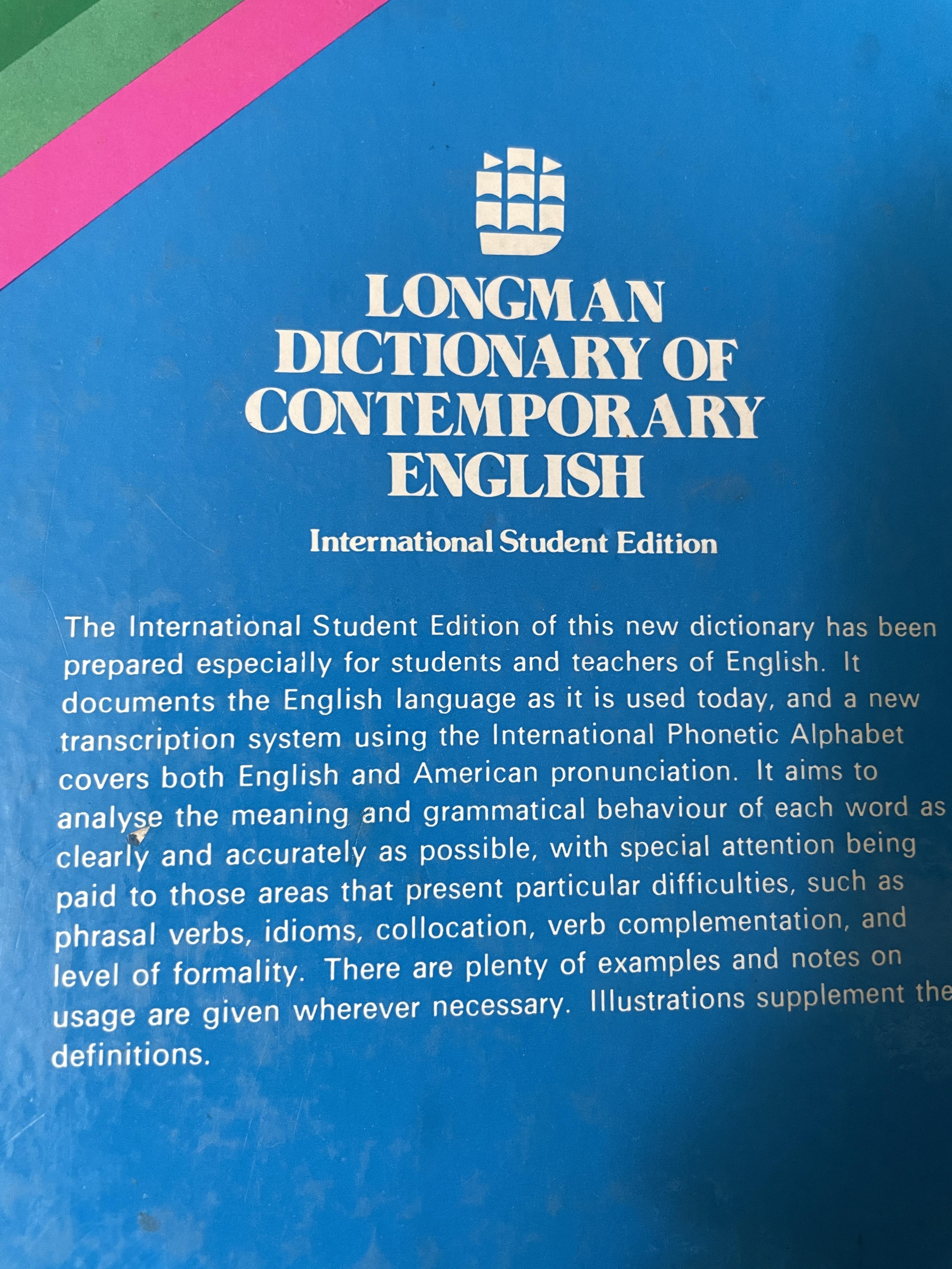 LONGMAN DICTIONARY OF. CONTEMPORARY ENGLISH. International Student Edition 6,500 กรัม