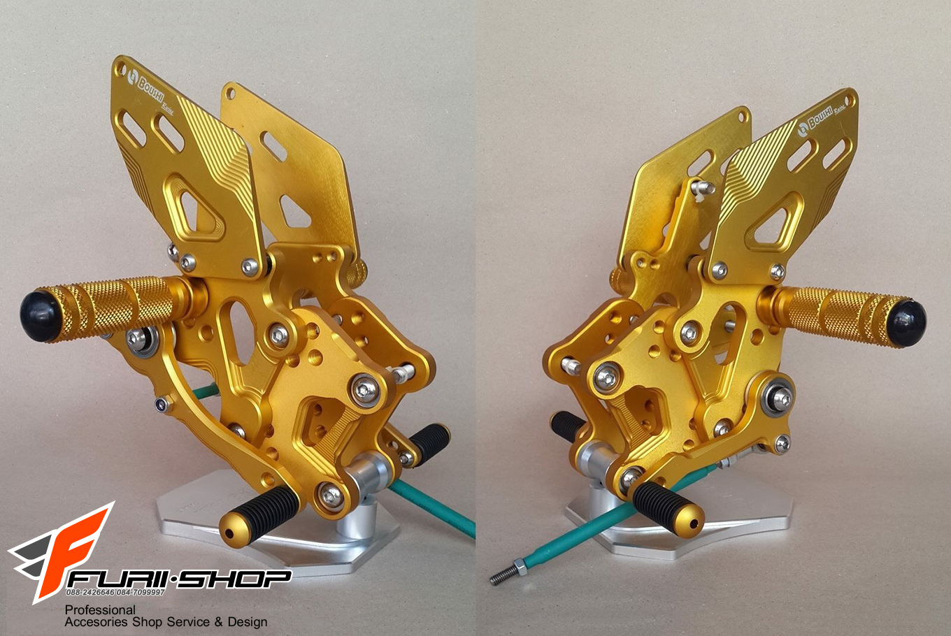 เกียร์โยง BOUSHI สีทอง FOR YAMAHA R3/MT03
