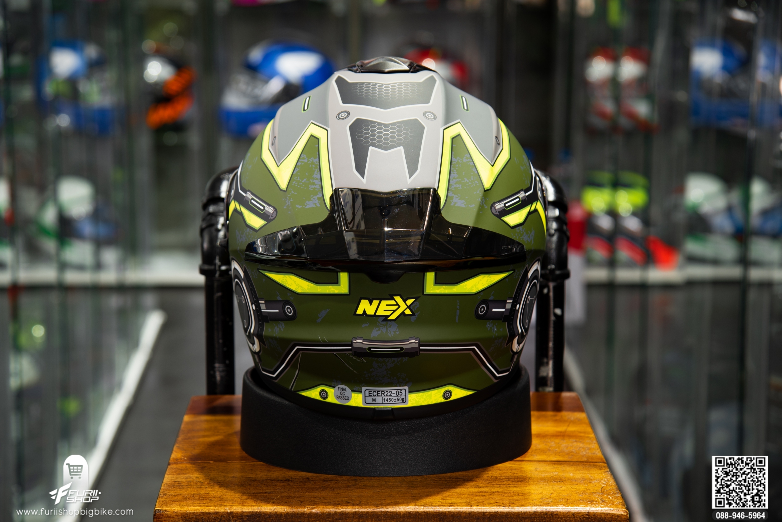 หมวกกันน็อค BILMOLA NEX 2020 Iron Green