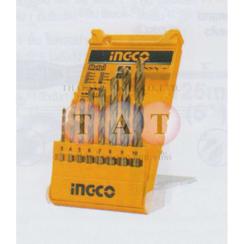 ชุดดอกสว่านเจาะเหล็ก 8ชิ้น INGCO 6300809