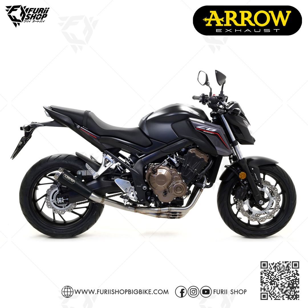ท่อมอเตอร์ไซค์ Arrow 4-2-1 Moto GP Black : for Honda CBR650F / CB650F 14-18