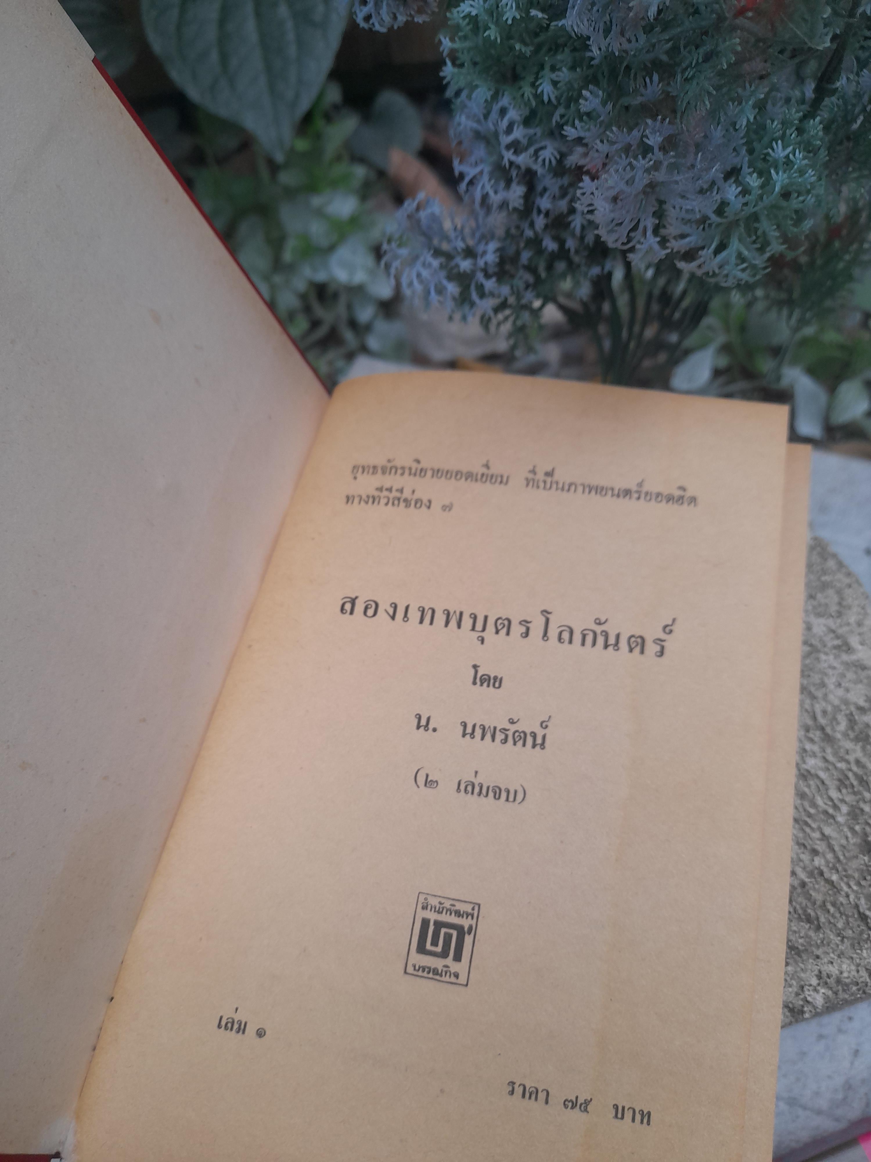 สองเทพบุตรโลกันตร์ จำนวน 2 เล่มจบ โดย น.นพรัตน์