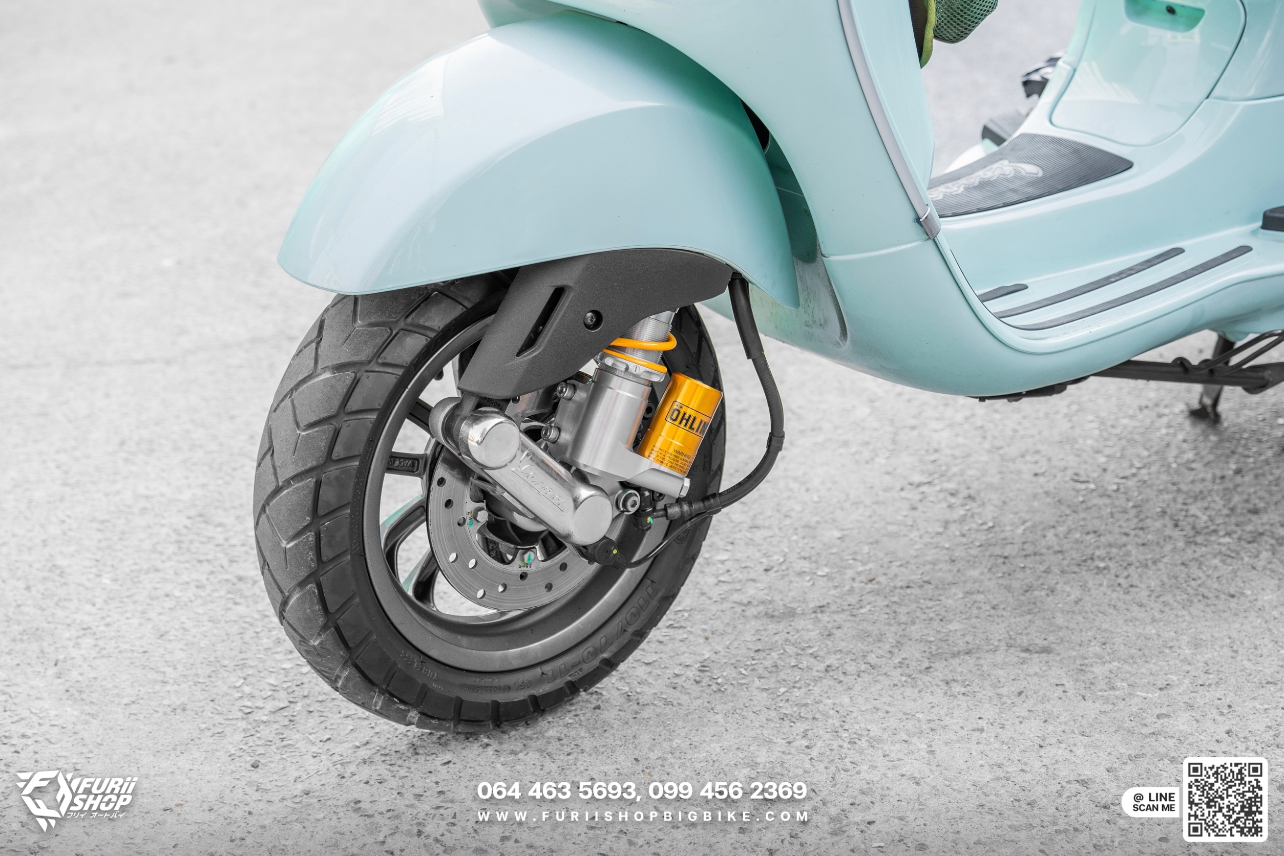 โช้คหน้ามอเตอร์ไซค์ Ohlins PI301 for Vespa LX125 & S125