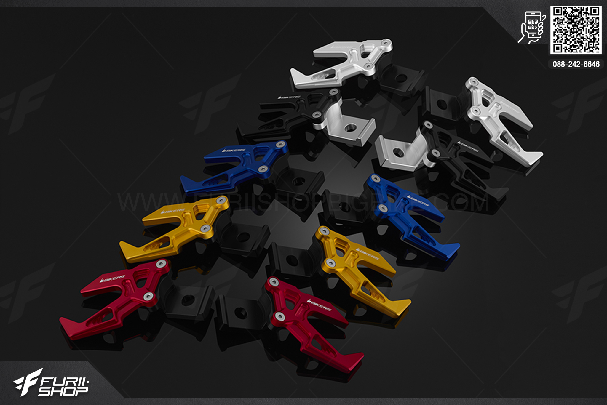 Chain Adjuster Set with Stand hooks Biker Yamaha YZF-R15 (2014-2016)