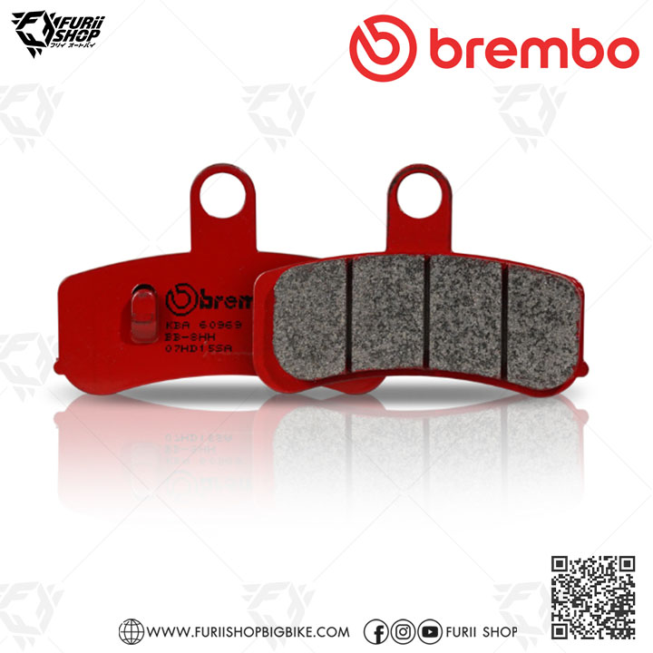 ผ้าเบรก Brembo (07HD15SA) : for HARLEY DAVIDSON : FLSTC HERITAGE SOFTAIL CLASSIC / FXCW ROCKER / FXDB STREET BOB