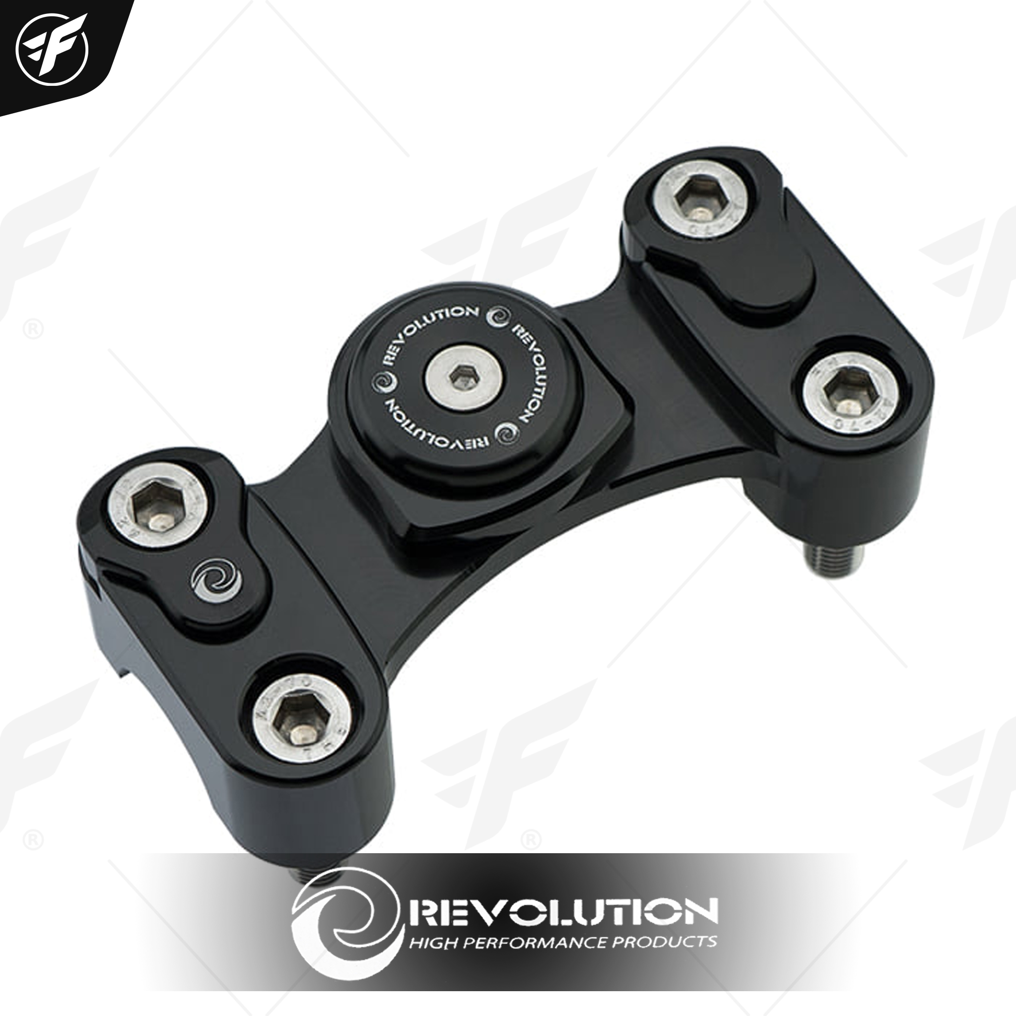 ระกับตุ๊กตาแฮนด์ (ยึดโทรศัพท์) REVOLUTION MONKEY-125/CT-125/MSX-125 - GROM ดำ