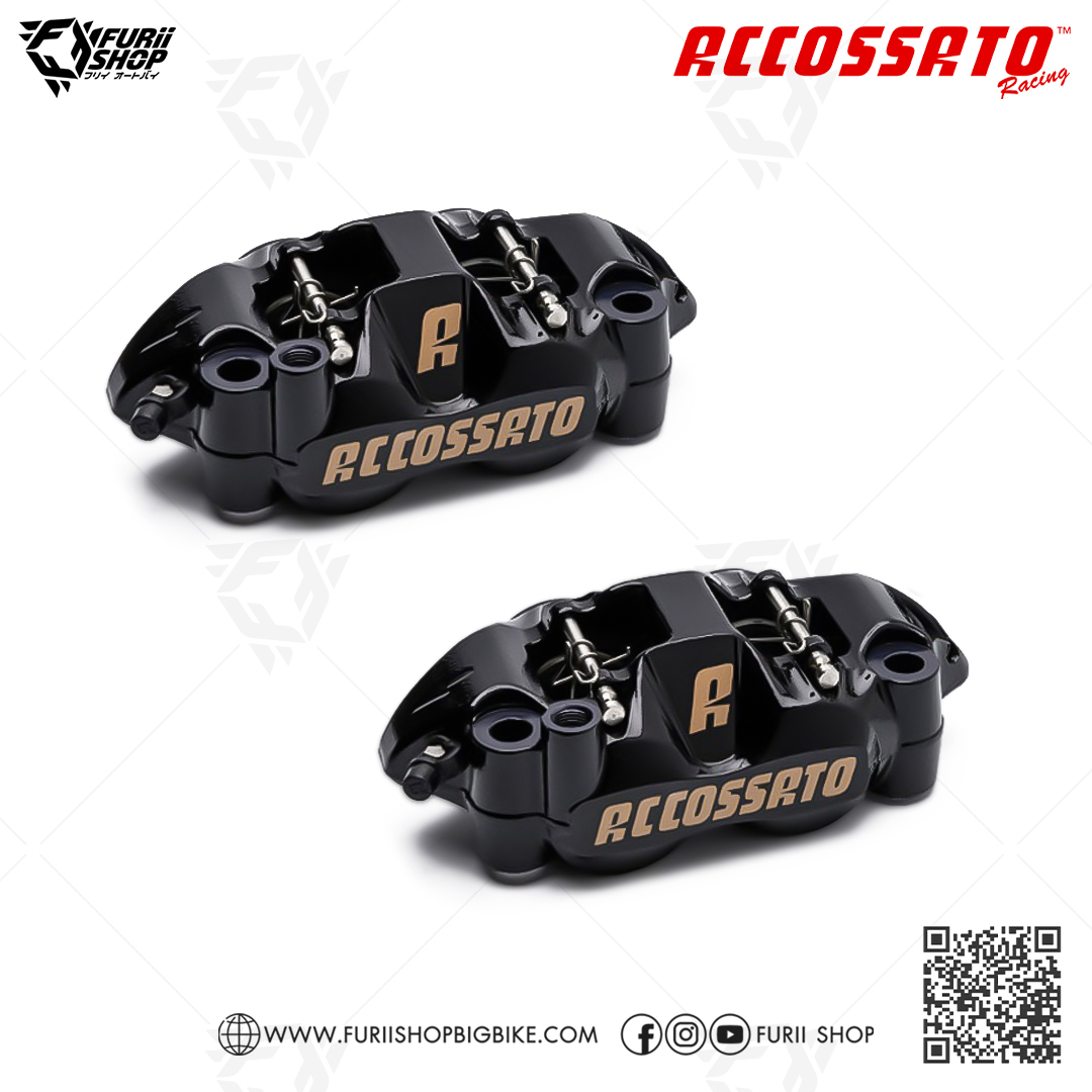 ปั้มล่าง Accossato Radial Brake Caliper Forged Monoblock