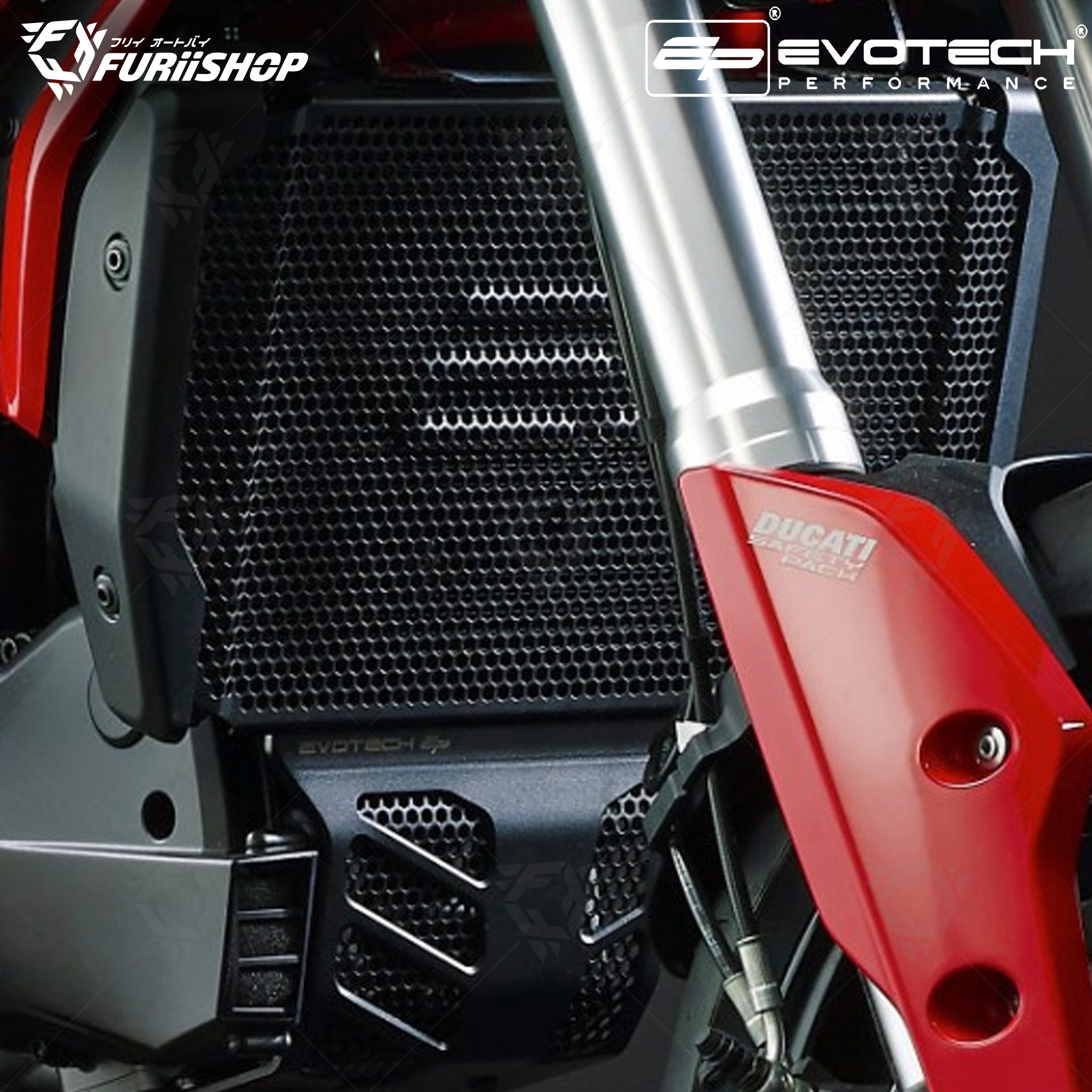 การ์ดหม้อน้ำ EVOTECH PERFORMANCE For : HYPERMOTARD 821/939