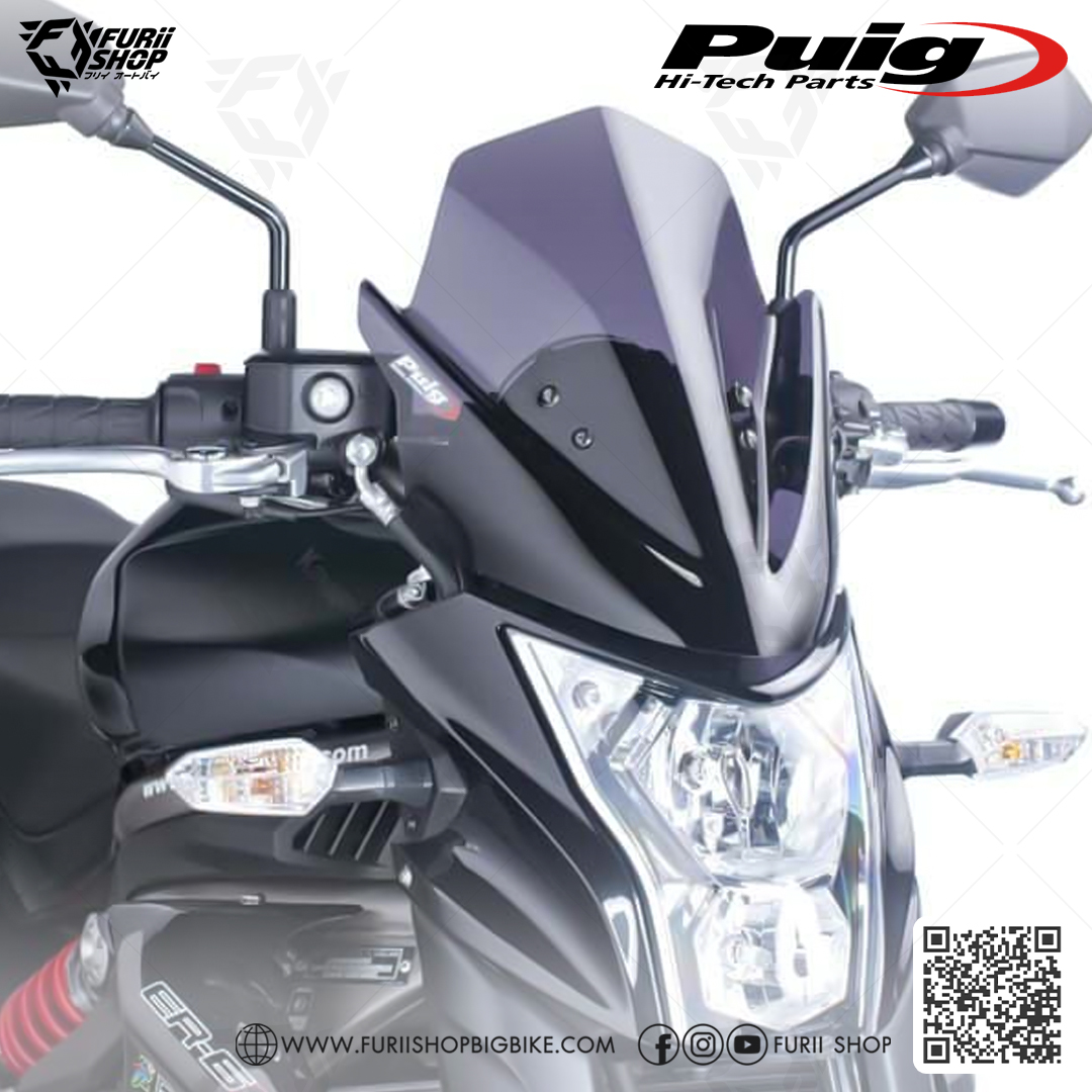 ชิลด์หน้า Puig Windshield : for Kawasaki ER6N 2012-2016