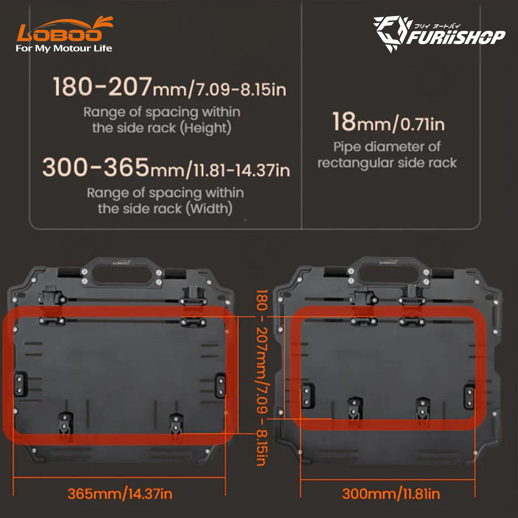 Alps Inflatable BAB30-30TBK กระเป๋าติดแรคข้าง ปั้มลมได้ สีดำ