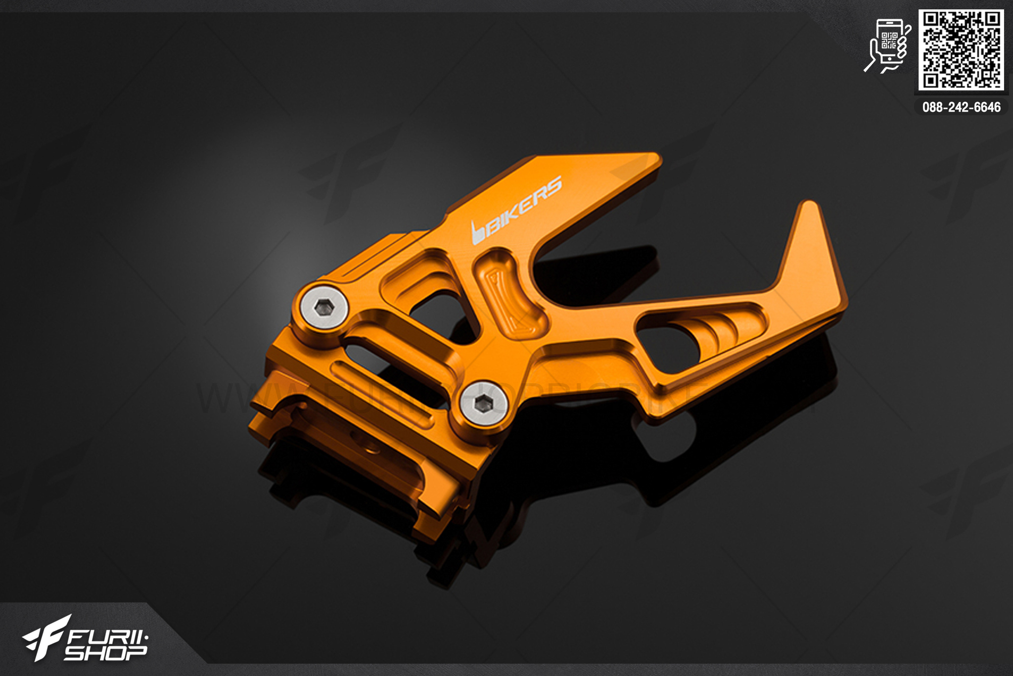 หางปลาพร้อมตัวตั้งโซ่ (Chain Adjuster Set with Stand hooks) Bikers Kawasaki Z250SL ABS