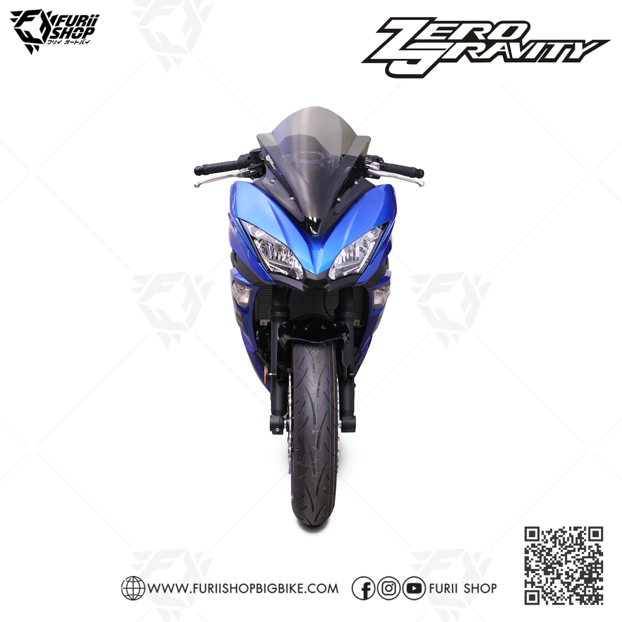 ชิลด์ Zero Gravity Windshield : for Kawasaki Ninja 650 2017-2019