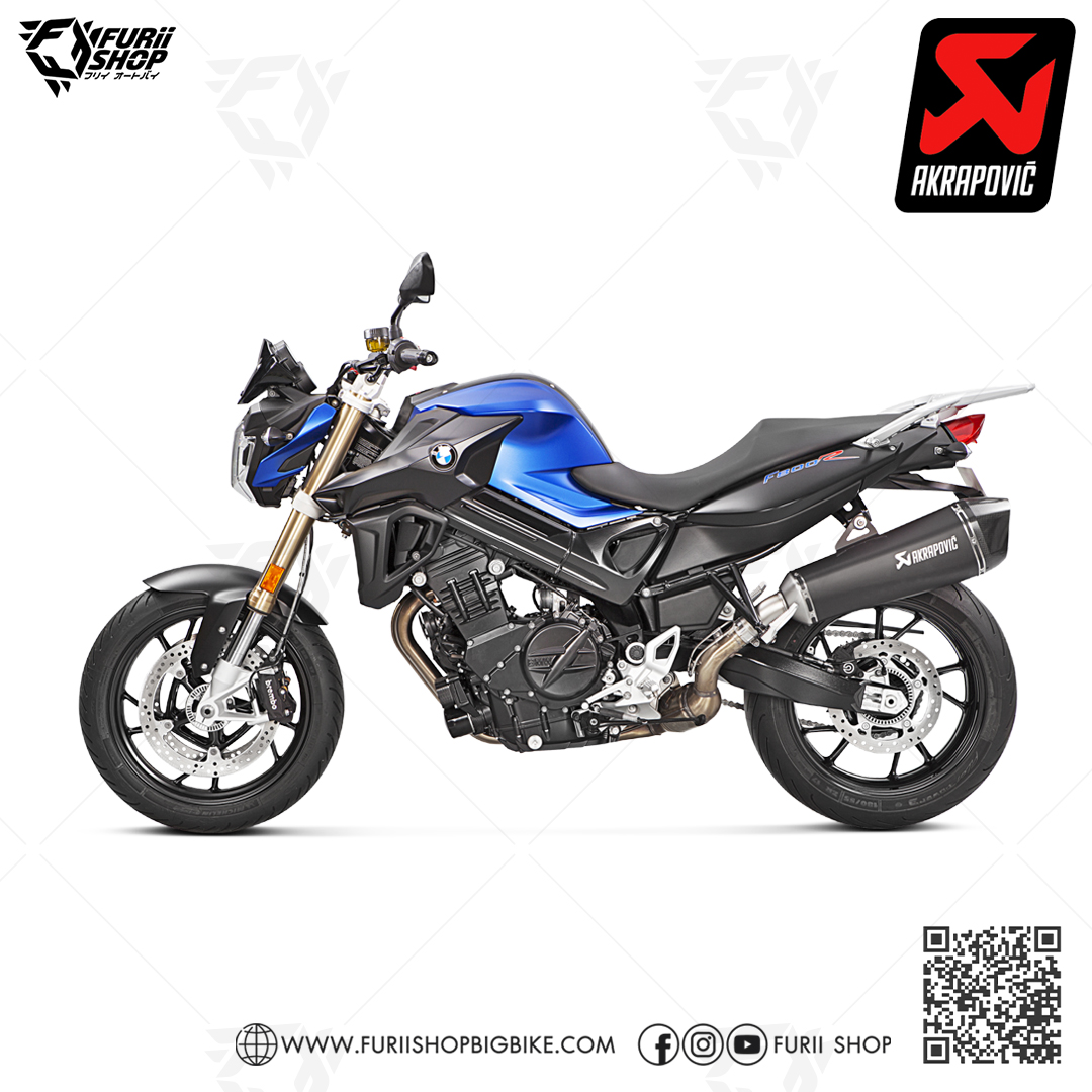 ท่อมอเตอร์ไซค์ AKRAPOVIC BLACK SILP-ON FOR BMW F800R ท่อแต่ง ท่อสูตร ท่อบิ๊กไบค์ ท่อBigbike ท่อไอเสีย