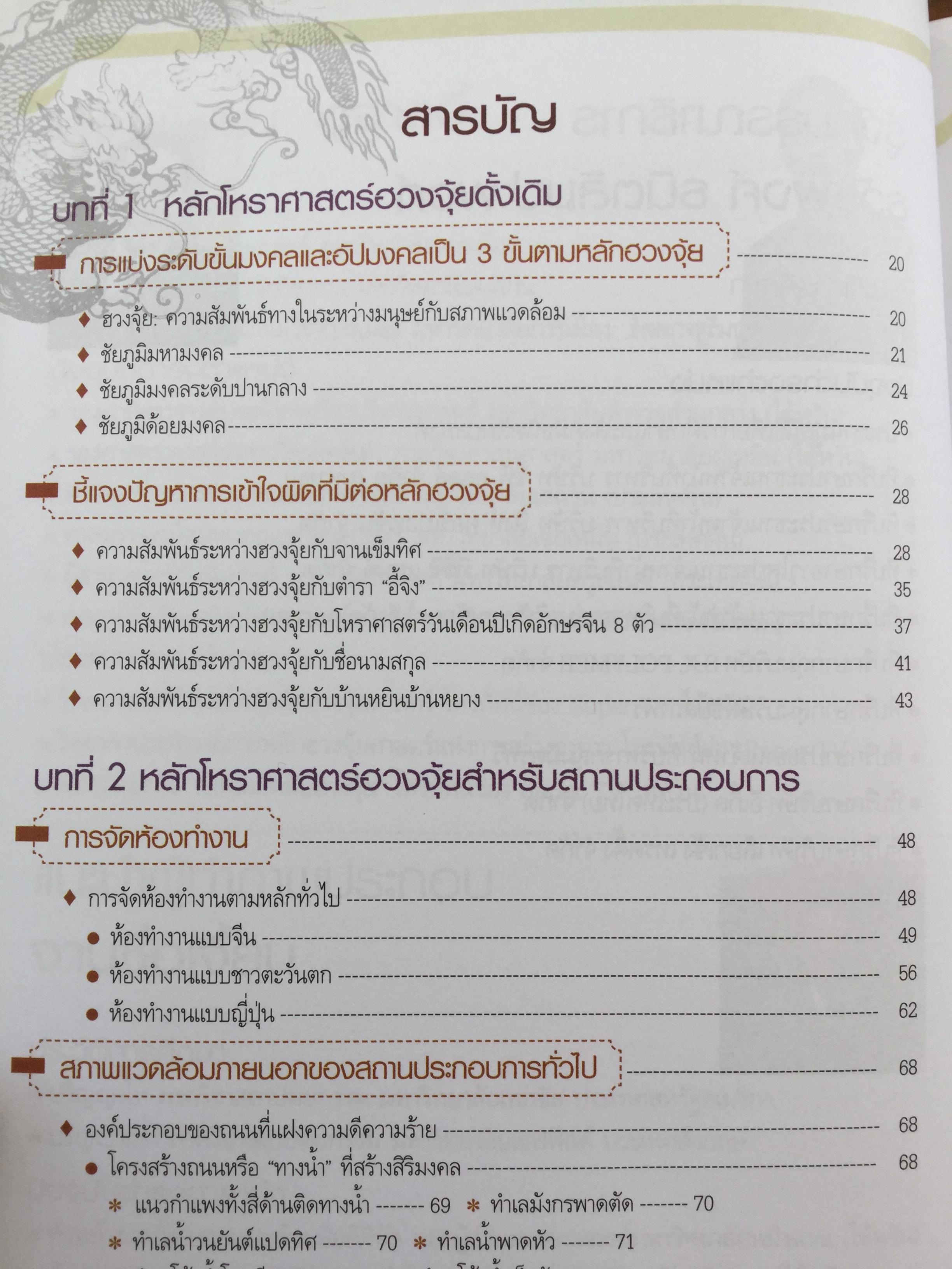 ฮวงจุ้ย ร้านค้า สำนักงาน. ทำมาค้าขึ้น ทวีความสำเร็จ อยู่เย็นเป็นสุข โดย ศจ.อู๋จางอี้ นักโหราศาสตร์ฮวงจุ้ยชื่อดังแห่งใต้หวัน ผู้แปล กมล กฤปานันท์ 3 กก.