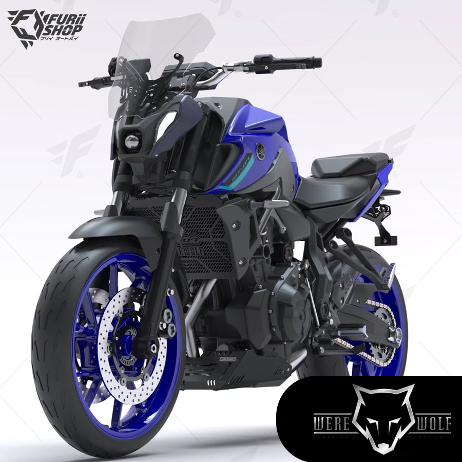ชิลด์หน้า Were Wolf V-01 Smoke M530 : for Yamaha MT07 2018-2022