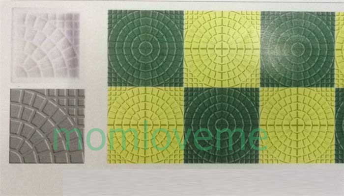 แม่พิมพ์บล็อคคอนกรีต ลายเบญมาศ ขนาด 25x25x4 cm