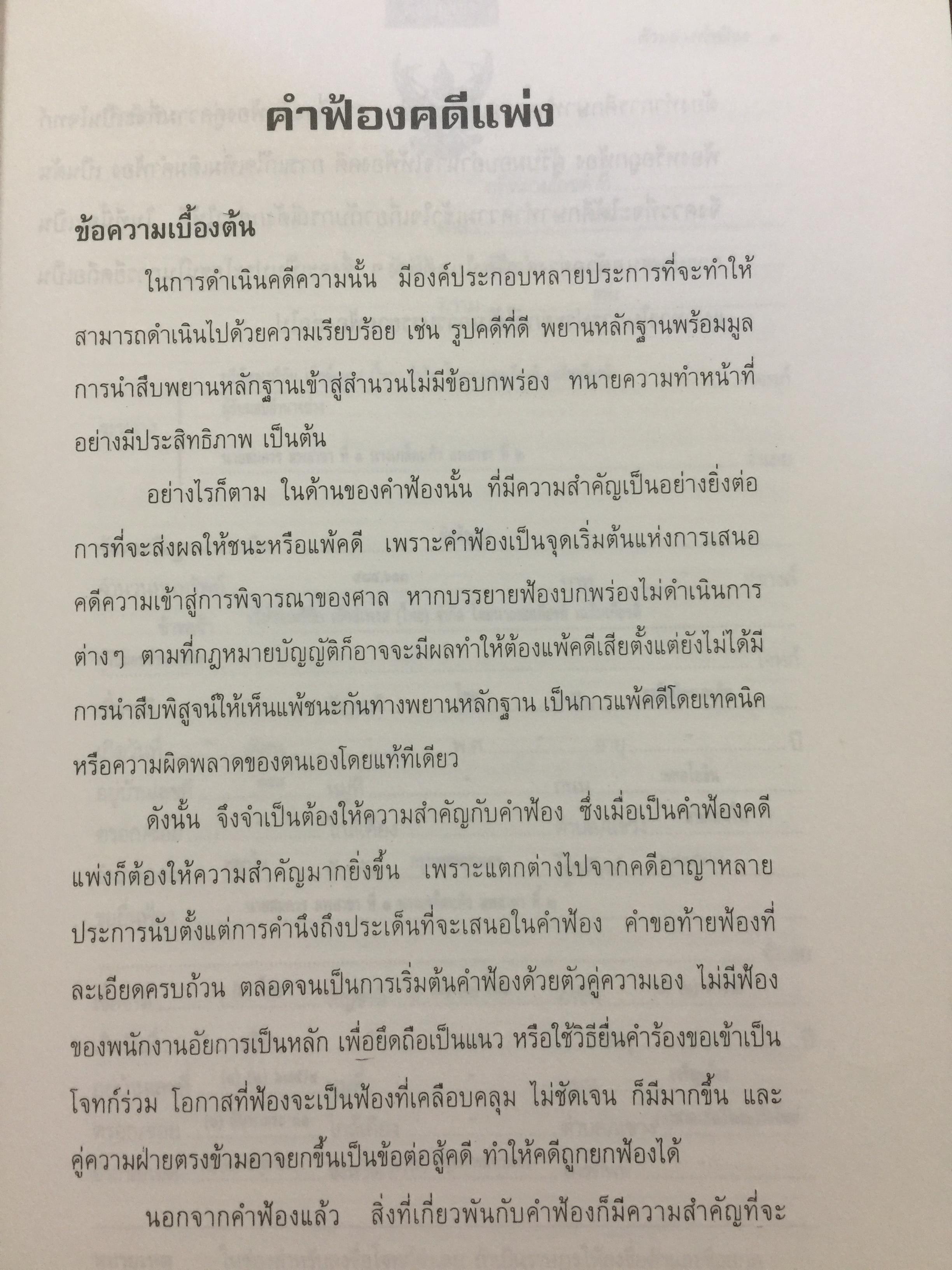 ตัวอย่างคำฟ้องคดีแพ่ง. (เรียงตามประมวลกฎหมายแพ่งและพาณิชย์). ผู้เขียน สุพิศ ปราณีตพลกรัง ผู้พิพากษา 0 กก.