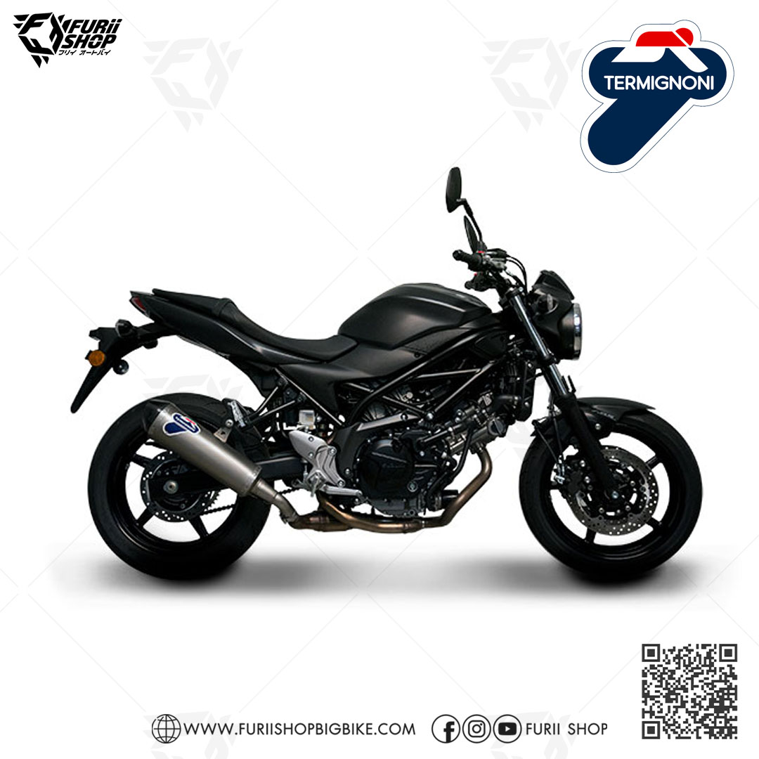 ท่อมอเตอร์ไซค์ Termignoni Slip on Steel-Carbon : for Suzuki SV650 2016-2018