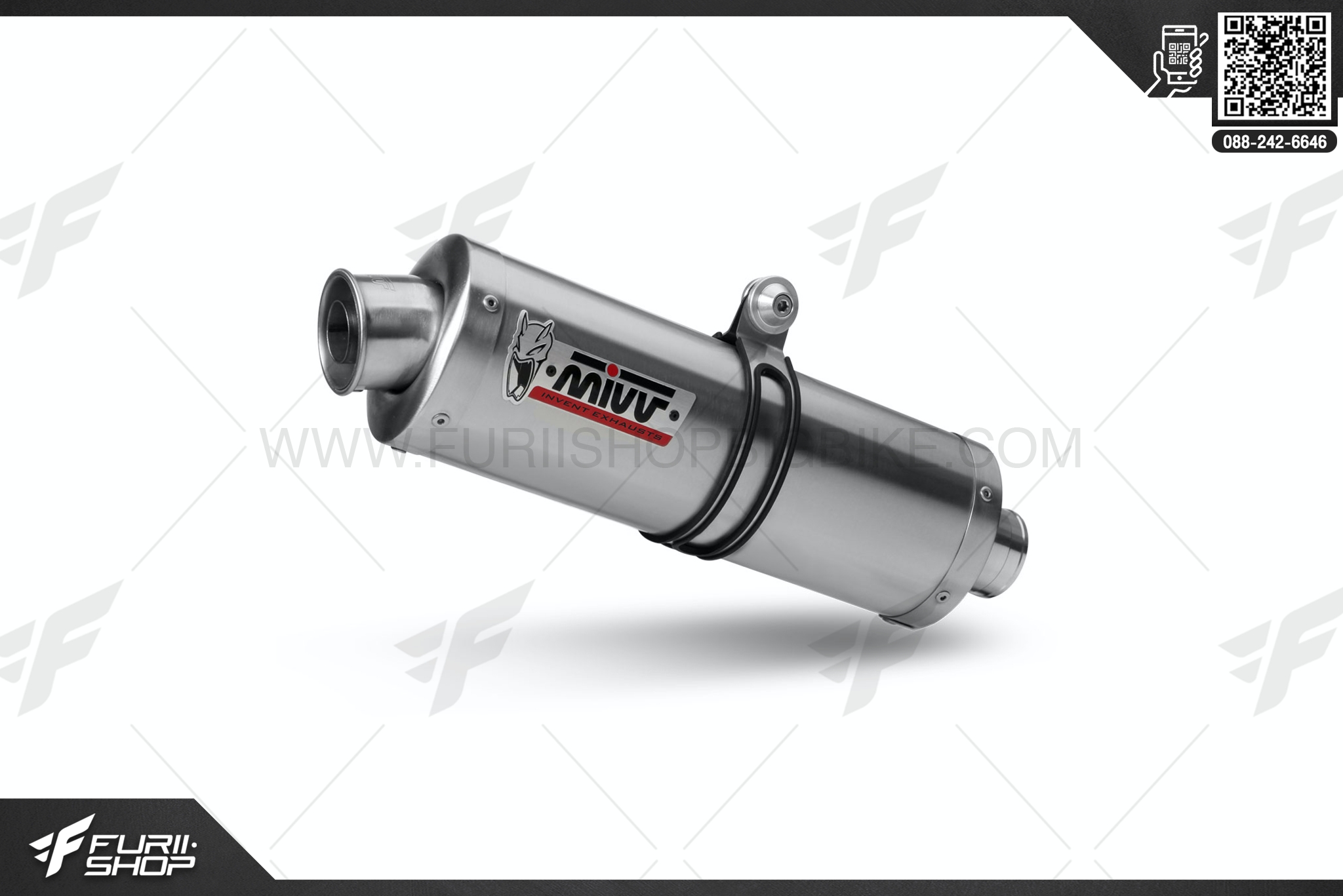 ท่อมอเตอร์ไซค์ MIVV OVAL STAINLESS STEEL FOR SUZUKI V-STROM 1000 2014+ ท่อแต่ง ท่อสูตร ท่อบิ๊กไบค์ ท่อBigbike ท่อไอเสีย
