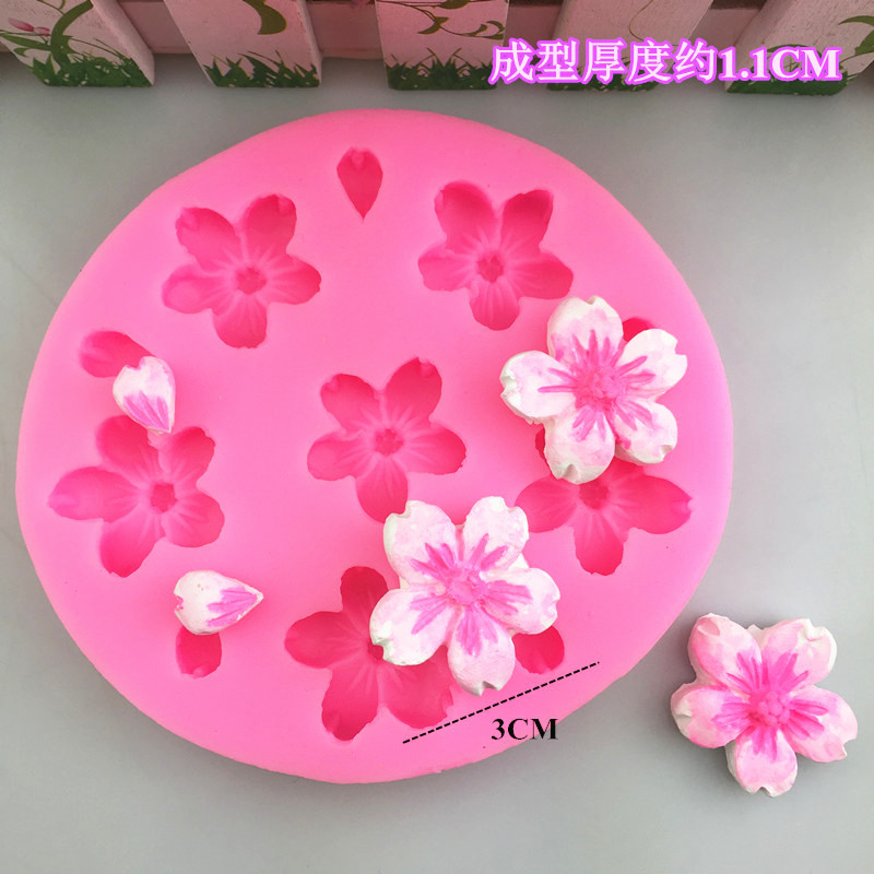 พิมพ์ฟองดองซิลิโคน ดอกไม้