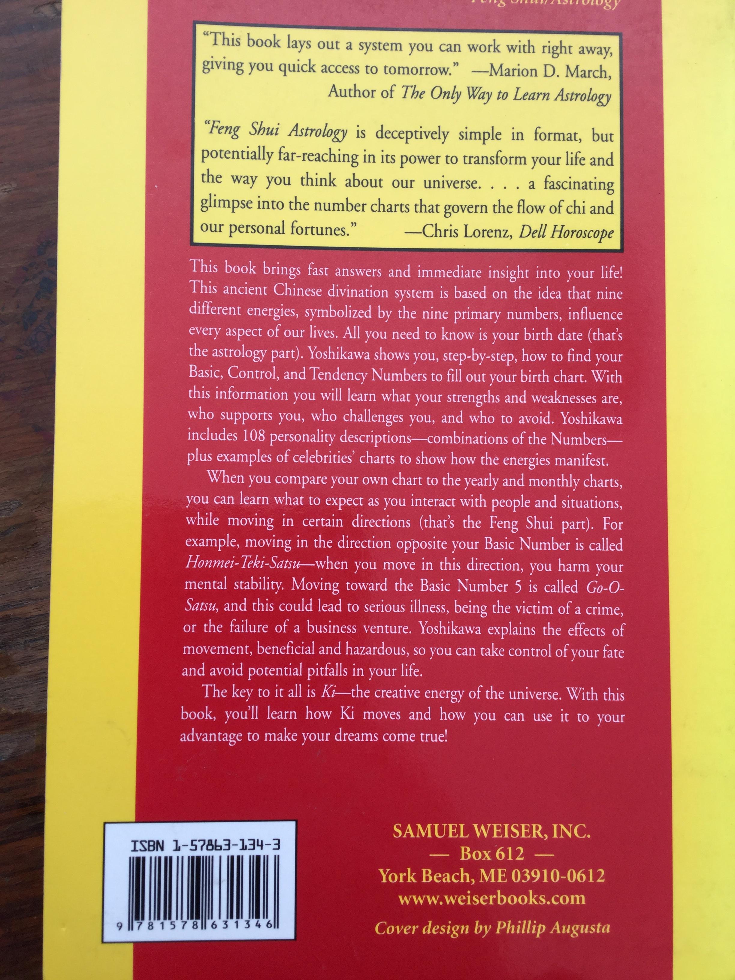 FENG SHUI Astrology. How to Use Ki Energy to Make Your Dreams Come True. ผู้เขียน Takashi Yoshikawa 0 กก.