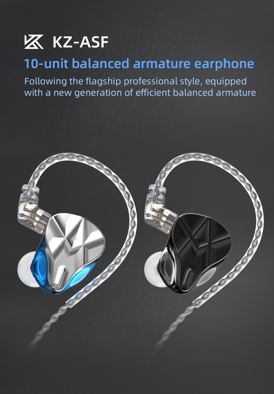 ขาย KZ ASF หูฟัง 5 ไดรเวอร์ Balanced (5BA) ประกันศูนย์ไทย