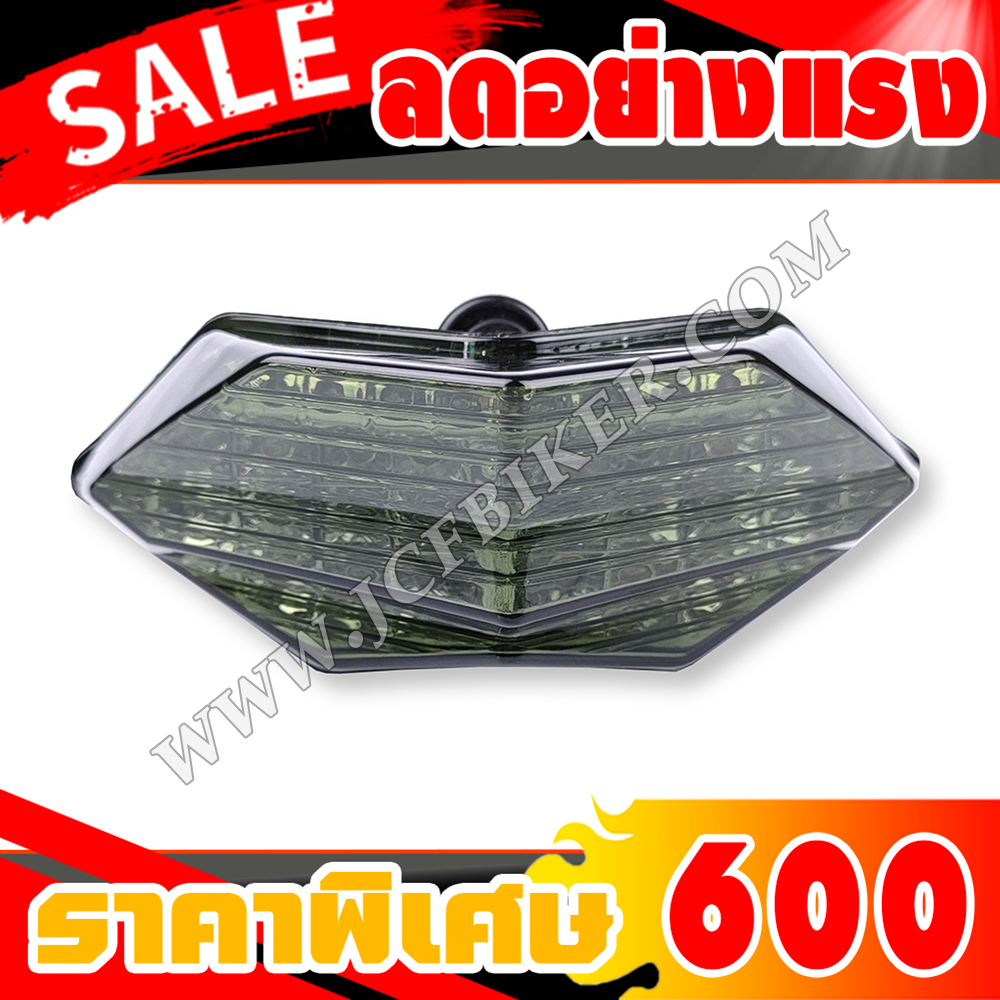 ไฟท้าย Ninja250,Ninja300,Z250,Z300 ปี2015-2018 ไฟเลี้ยวในตัว วัสดุโพลีคาร์บอเนต+ABS