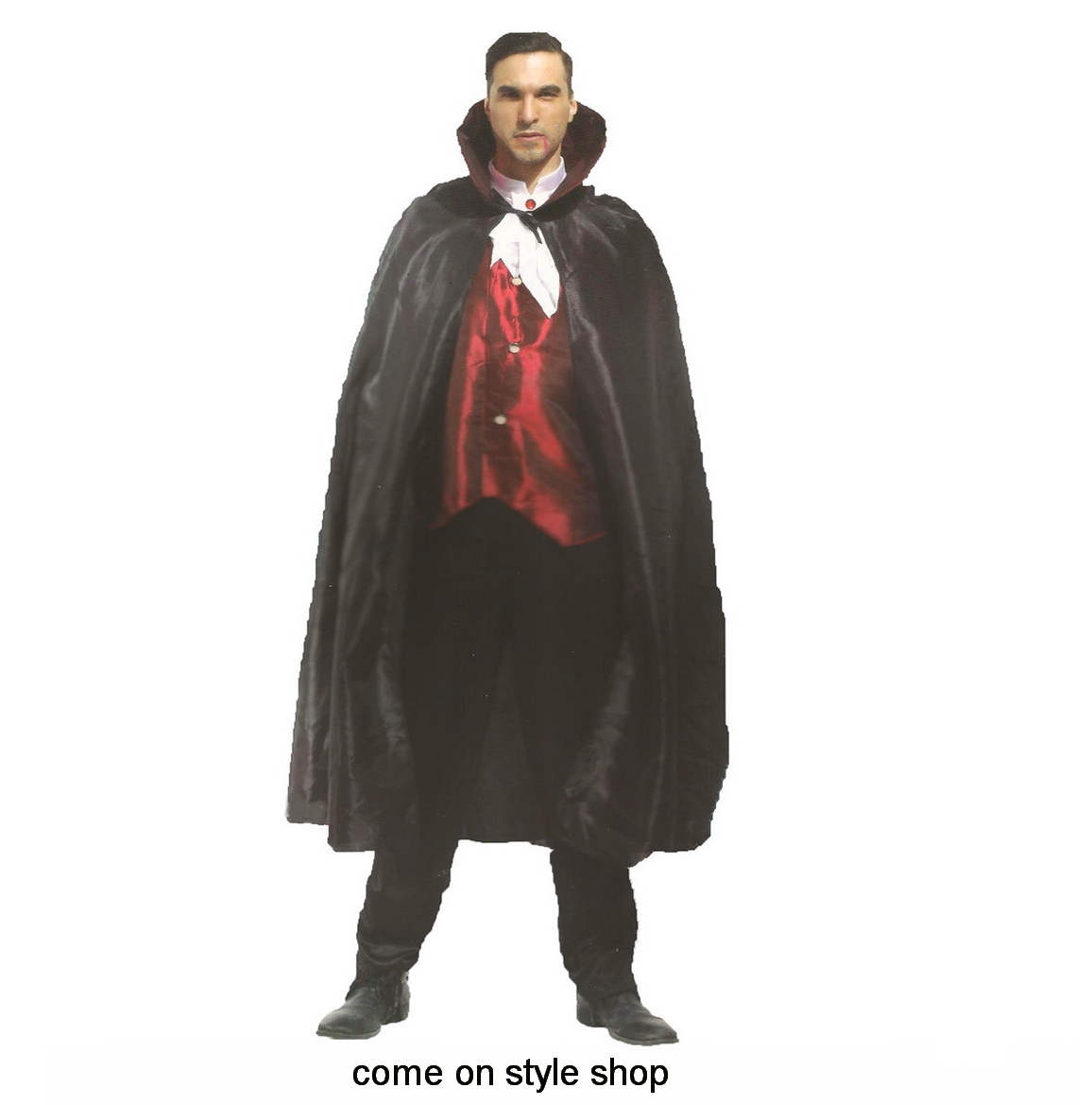 ชุดแฟนซี แดร็กคูล่า เวมไพร์ สุดหล่อ ชุดฮาโลวีน Adult Men Handsome Dracula Vampire Halloween Fancy Costume