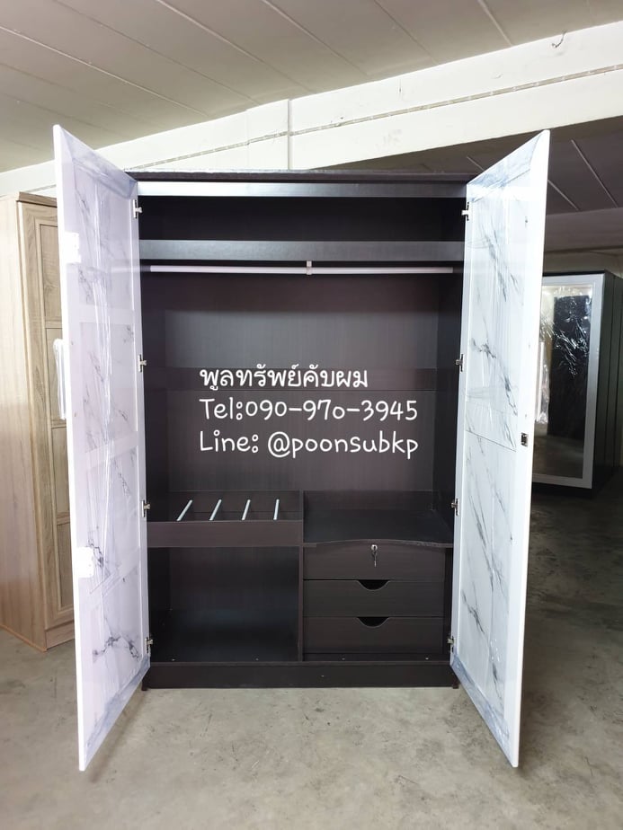 ตู้เสื้อผ้าขนาด4ฟุต รุ่นท็อป