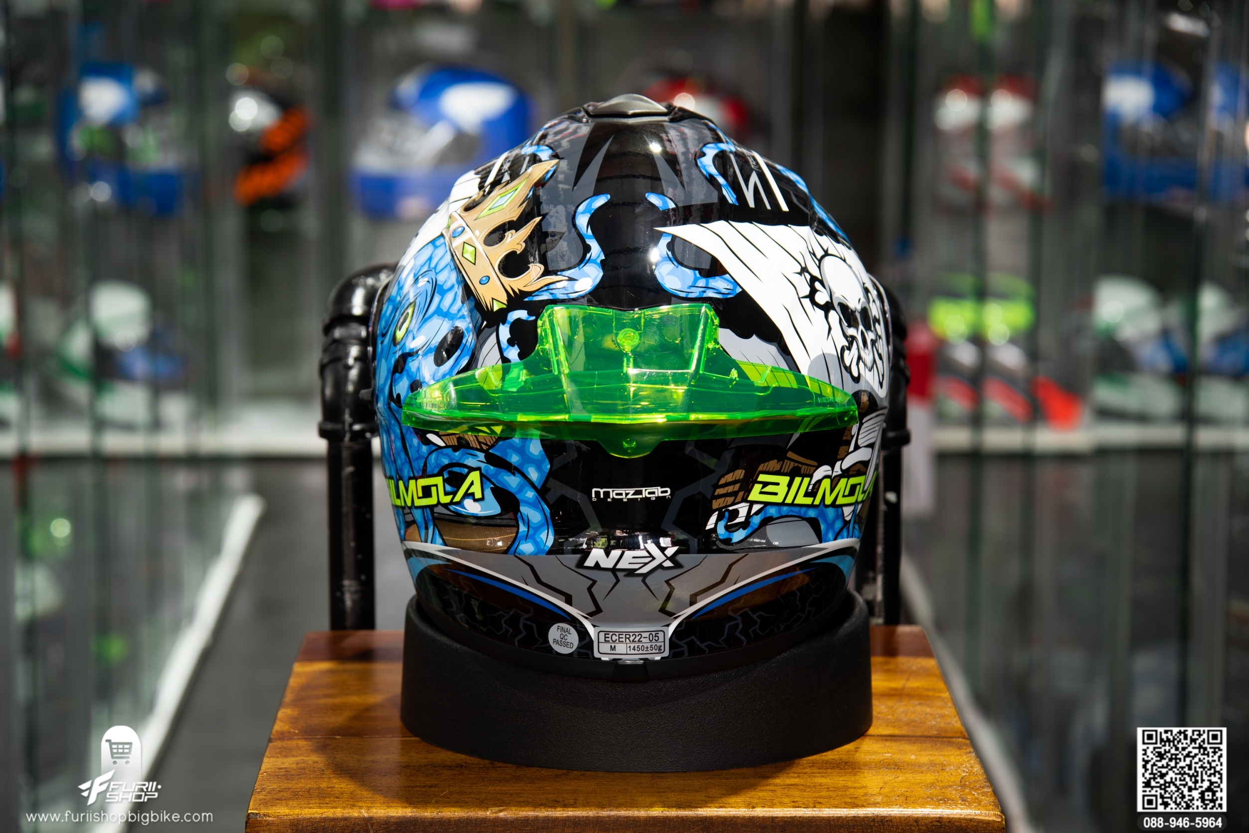 หมวกกันน็อค BILMOLA NEX 2020 King Octo Blue
