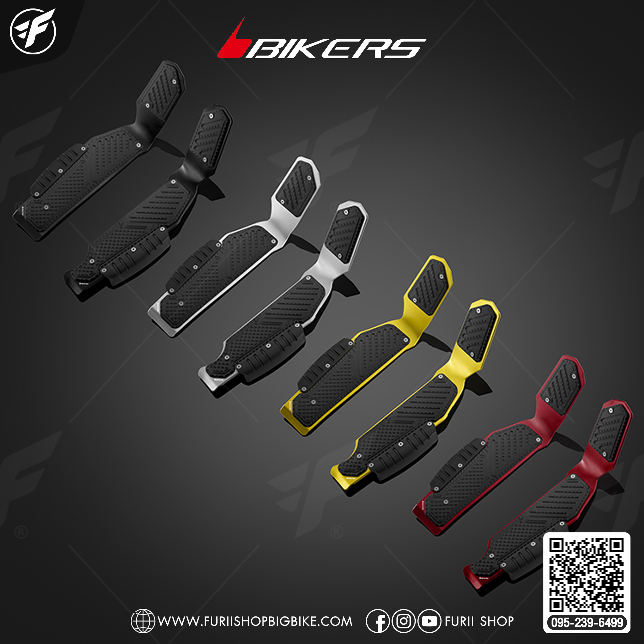 Bikers แผ่นวางเท้าพร้อมกันล้มด้านข้าง H0927 for Honda X-ADV 2021