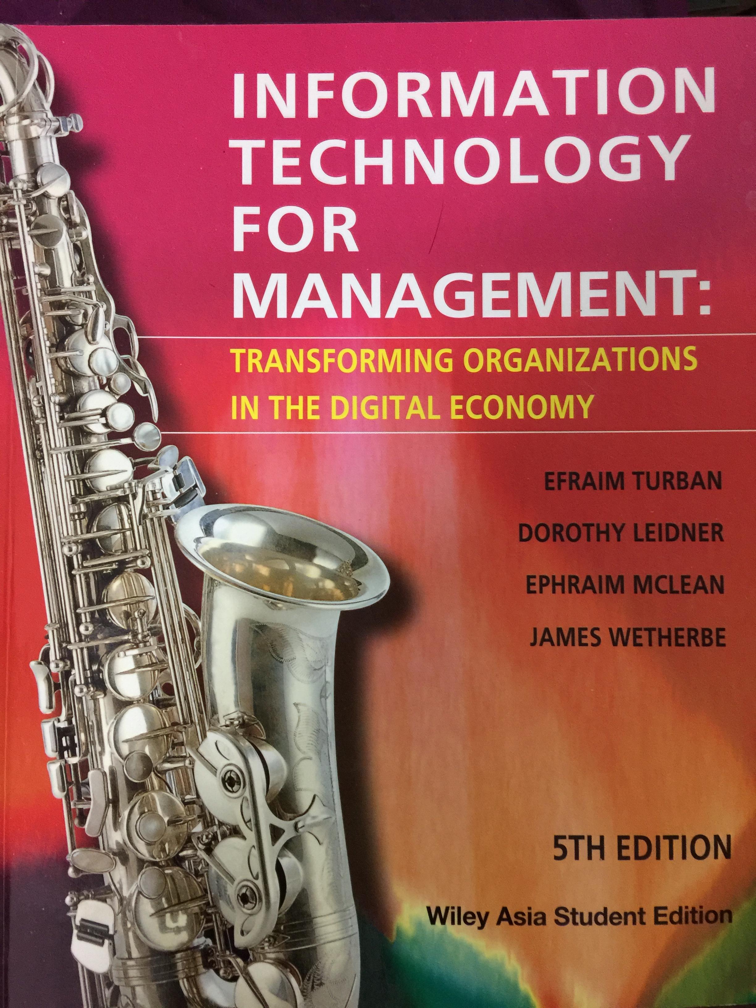 INFORMATION TECHNOLOGY FOR MANAGEMENT. TRANSFORMING 0 กก.