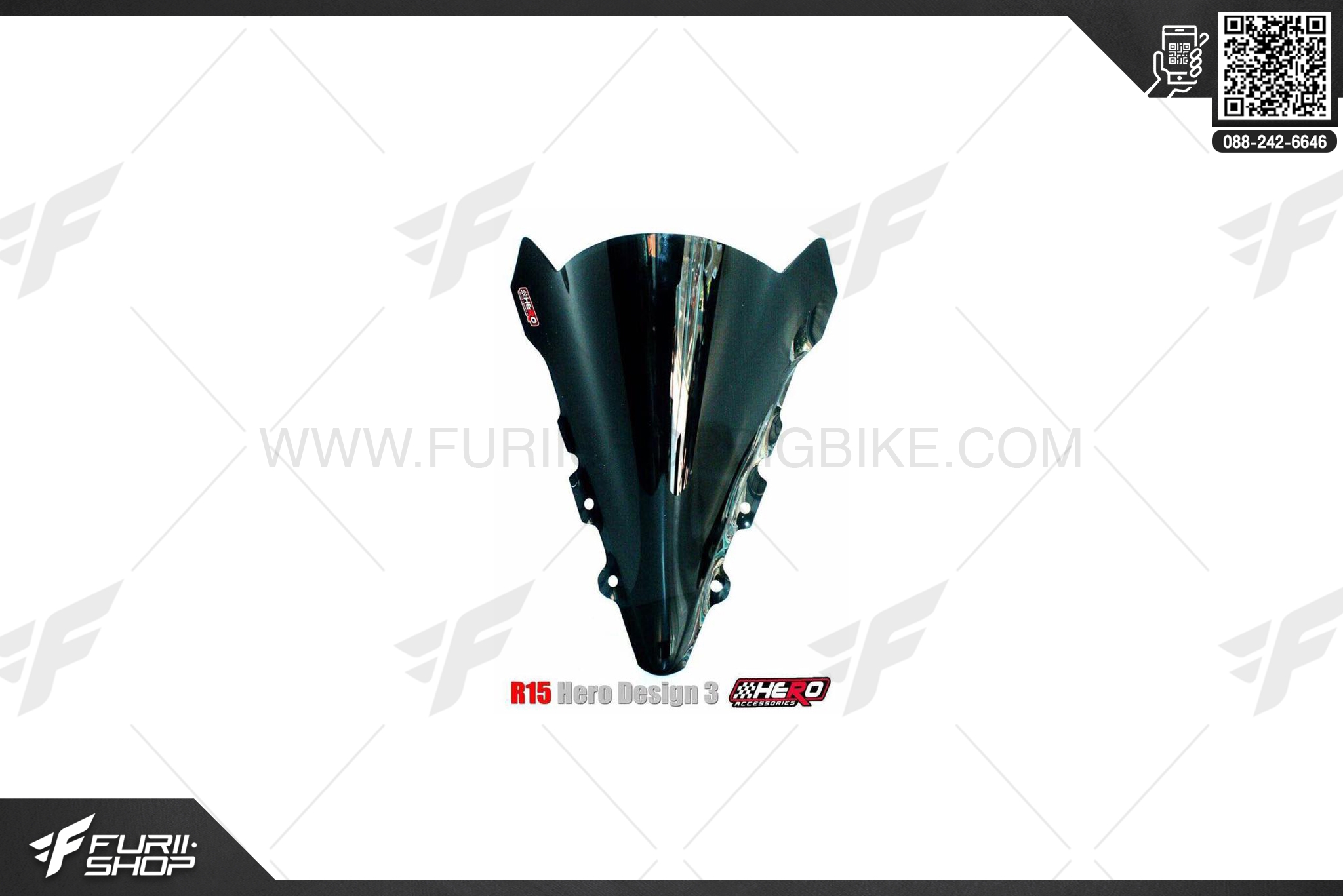 ชิวหน้า HERO DESIGN 3 FOR YAMAHA R15 2017
