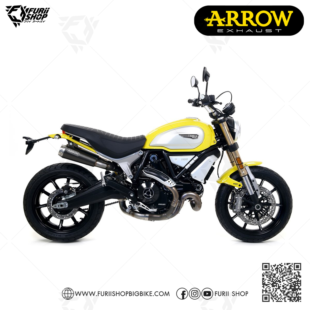 ท่อ ARROW SLIP ON MOTO GP BLACK For Ducati Scramble 1100 2018-2020/All New 2021