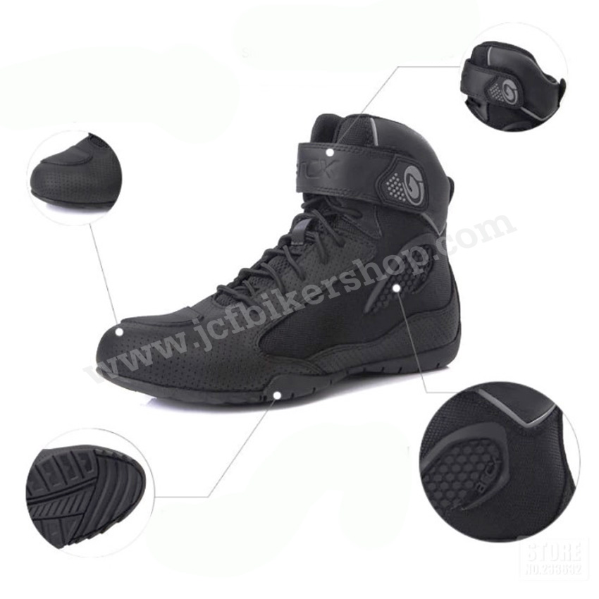 รองเท้าขี่มอเตอร์ไซค์ รองเท้าขับมอไซค์ รองเท้าขับbigbike รองเท้า arcx L60625 Black หนังวัวแท้