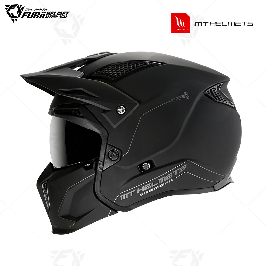 หมวกกันน็อค MT Helmet : STREETFIGHTER SV S SOLID A1 MATT BLACK
