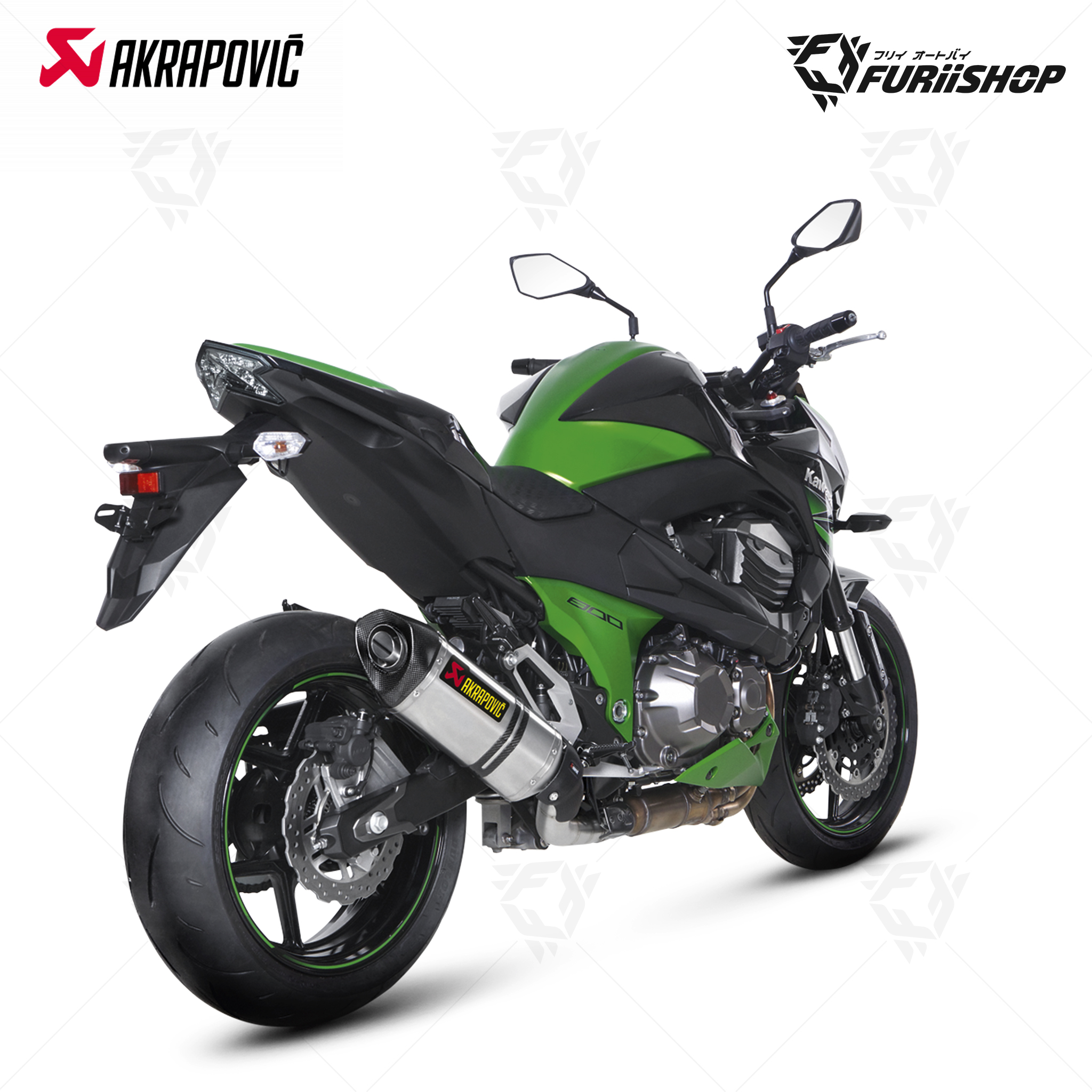 ท่อมอเตอร์ไซค์ AKRAPOVIC SLIP-ON TITANOUM FOR KAWSAKI Z800 ท่อแต่ง ท่อสูตร ท่อบิ๊กไบค์ ท่อBigbike ท่อไอเสีย